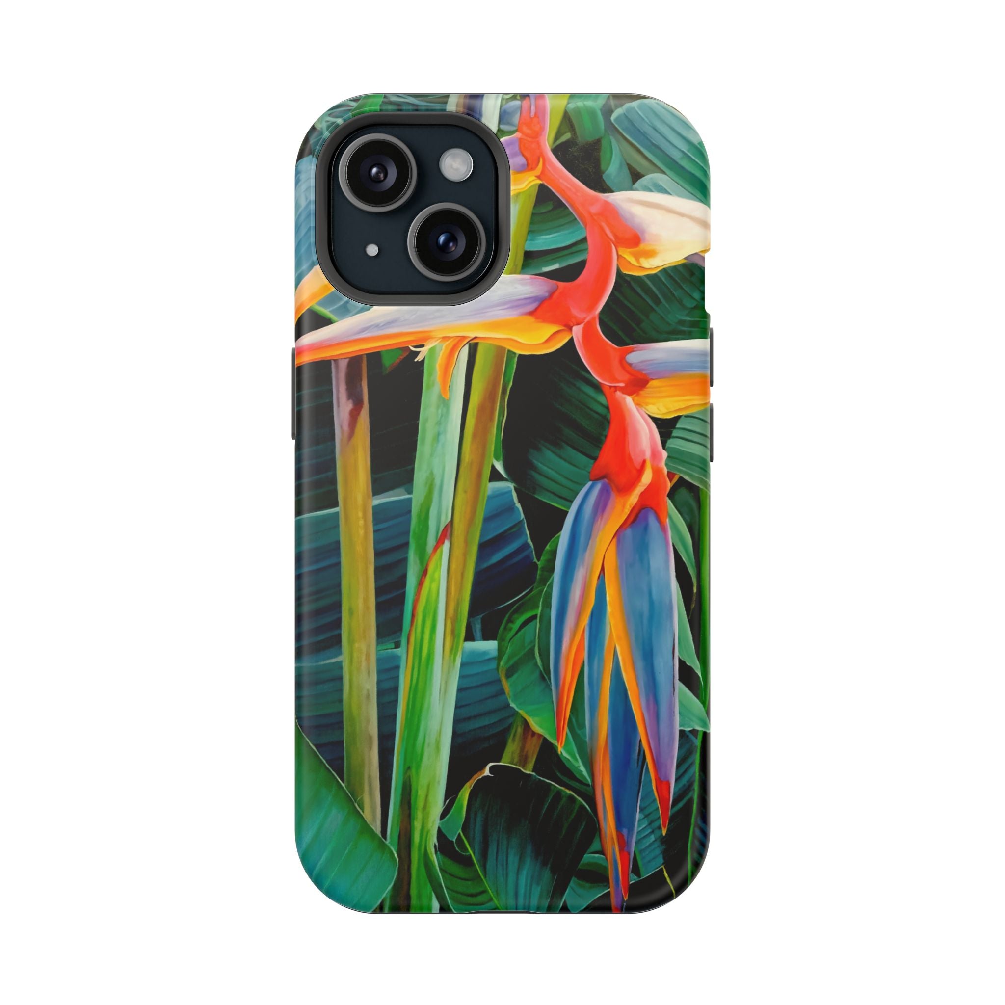 Phone Case Lisa Herrera art print Tropical Bird of Paradise e — Impact-Resistant Floral Design