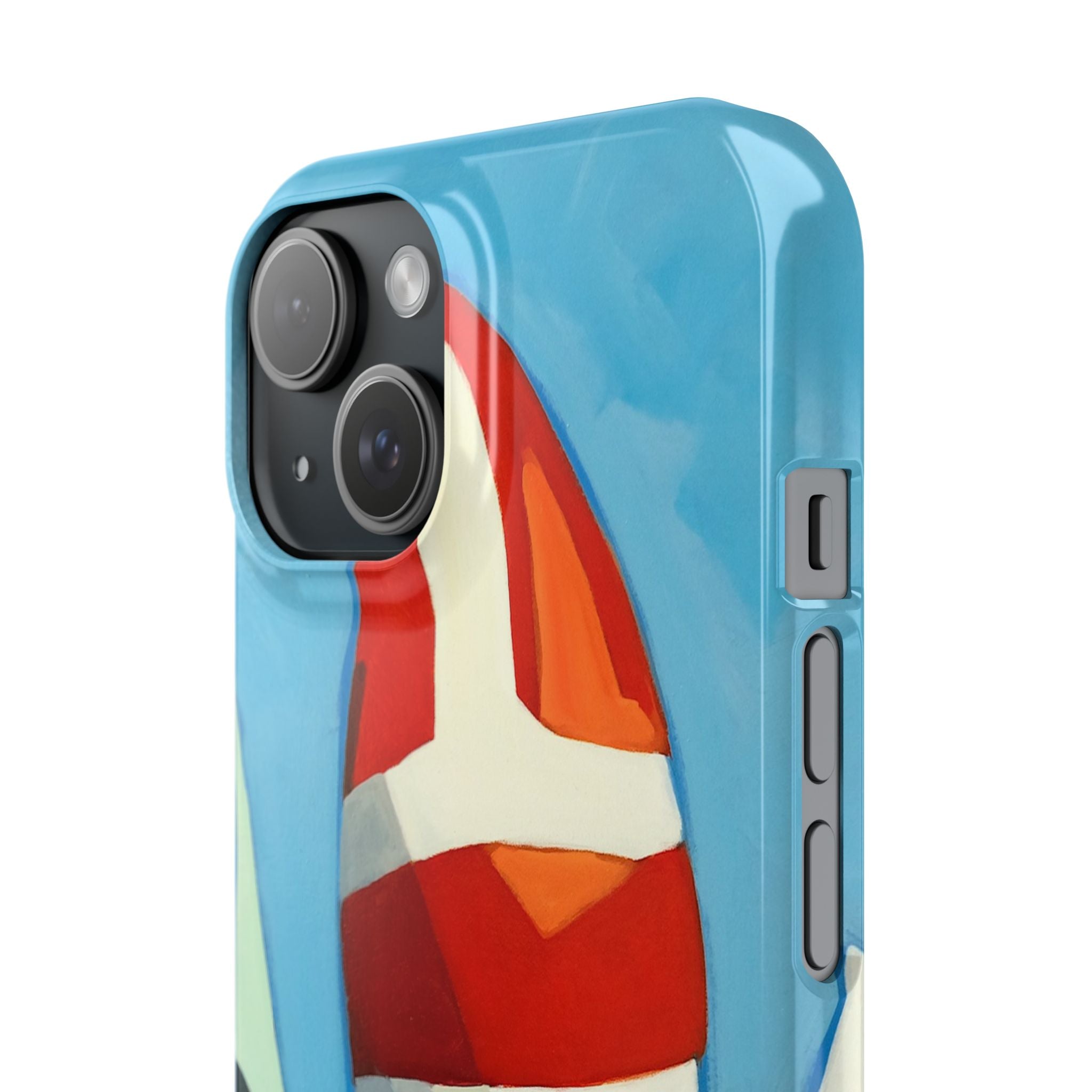 phone case lisa herrera art Sailboat Reflection Slim Case — Colorful Nautical Phone Case