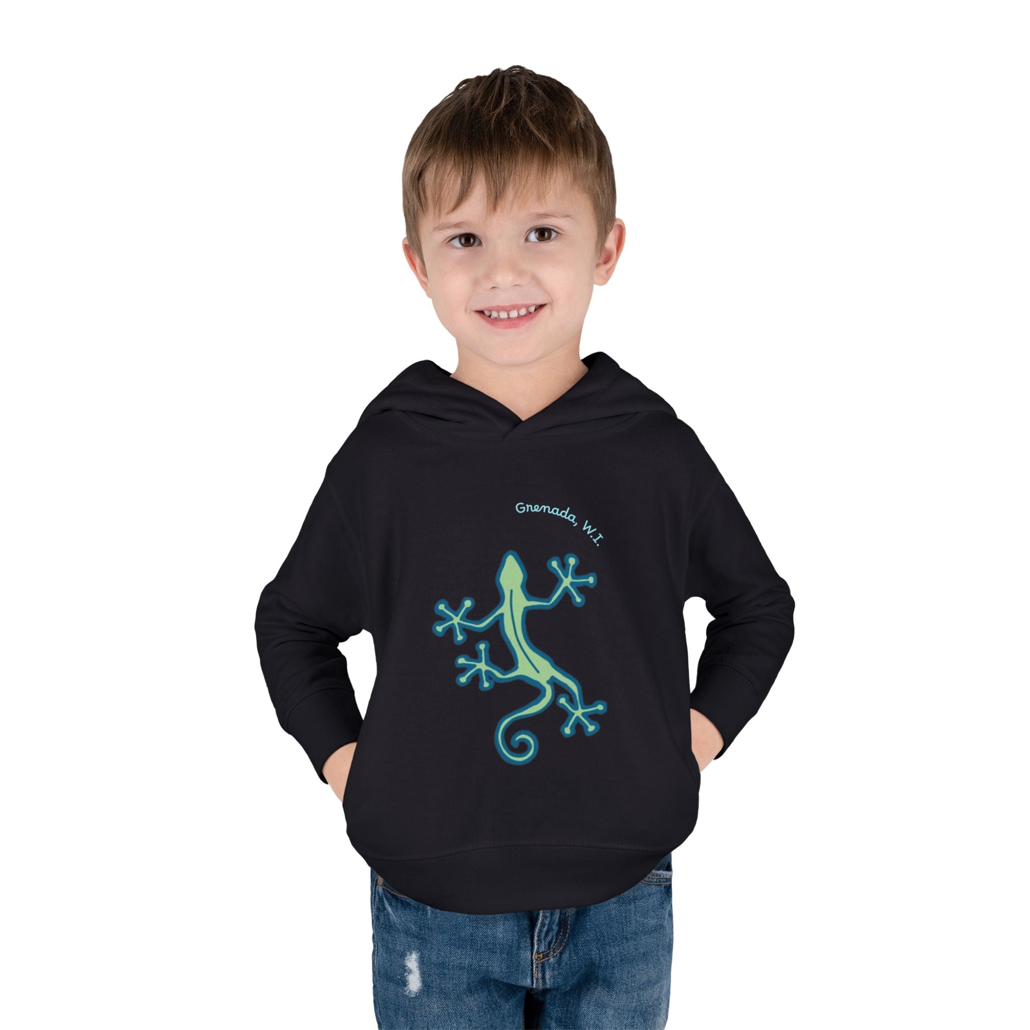 Toddler Hoodie Lizard— Pullover