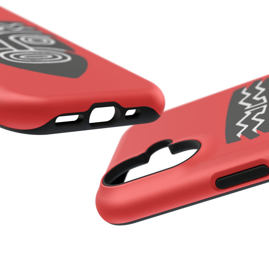 Phone Case Tiki Mask Impact-Resistant Phone Case — Bold Red Protective Cover