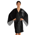 Kimono Robe Tribal Mask  — Lightweight Long Sleeve Lounge Wrap