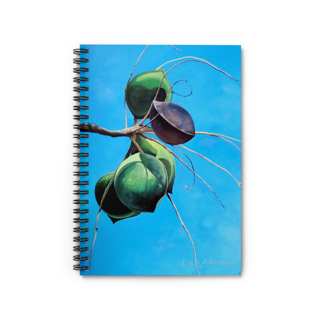 Spiral Notebook Lisa Herrera art print Caribbean Almonds  - Ruled Line