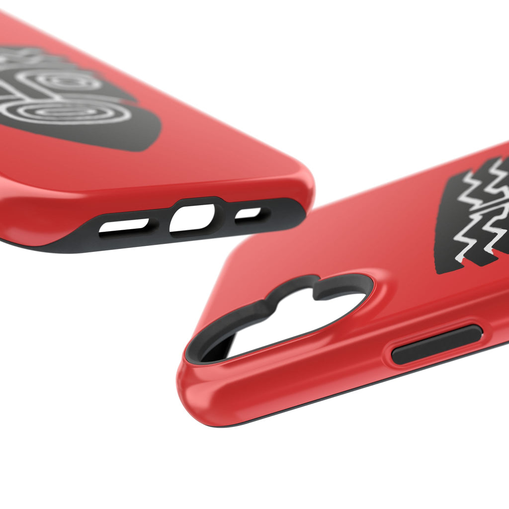Phone Case Tiki Mask Impact-Resistant Phone Case — Bold Red Protective Cover