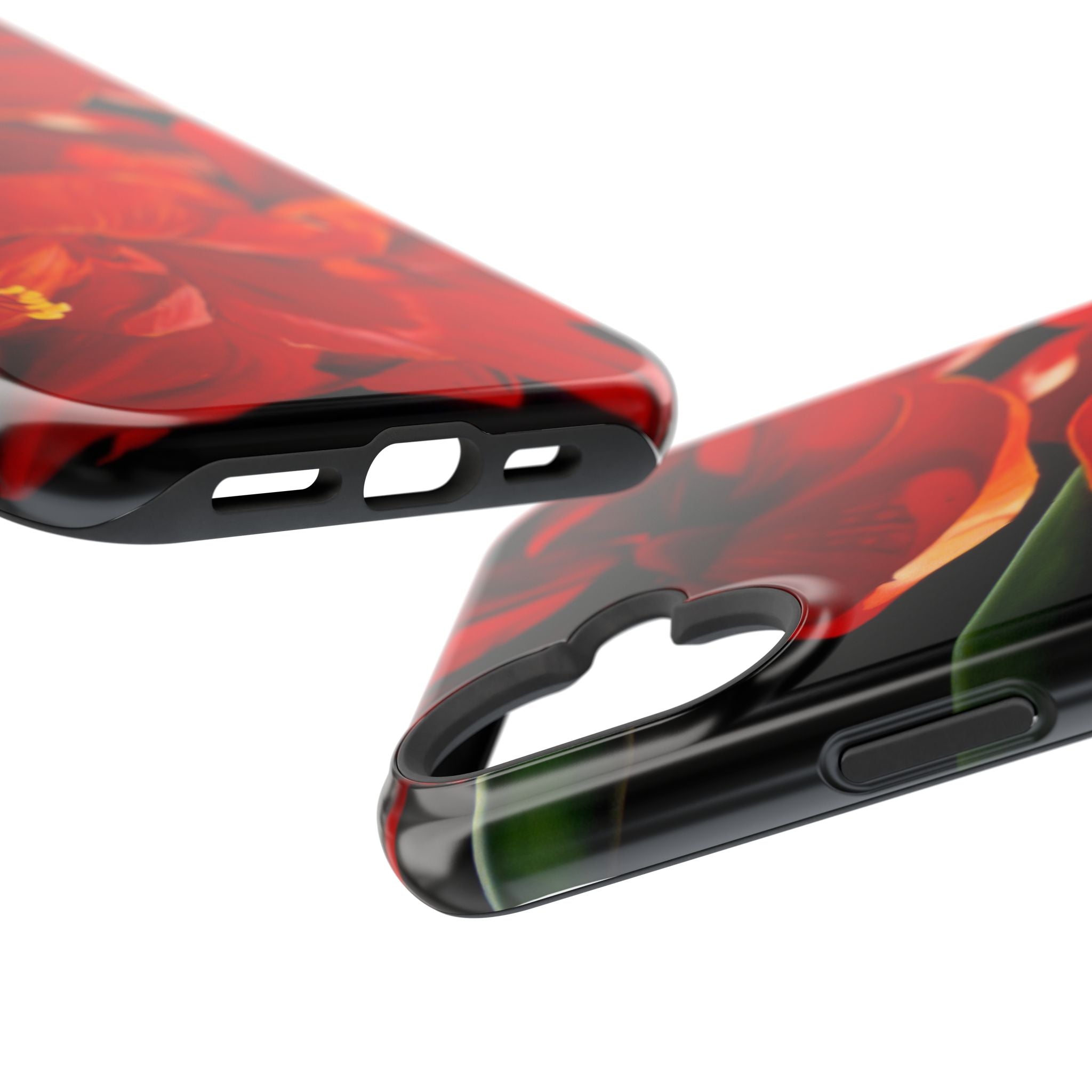 Phone case Lisa Herrera art print Red Amaryllis Floral Impact-Resistant Phone Case