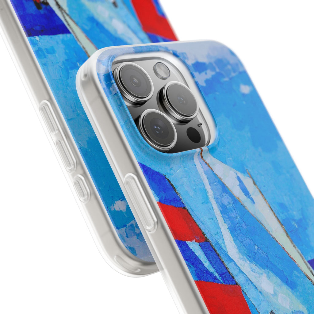 Phone Case Lisa Herrera art print workboat Sailboats   –  Artistic Flexi Case