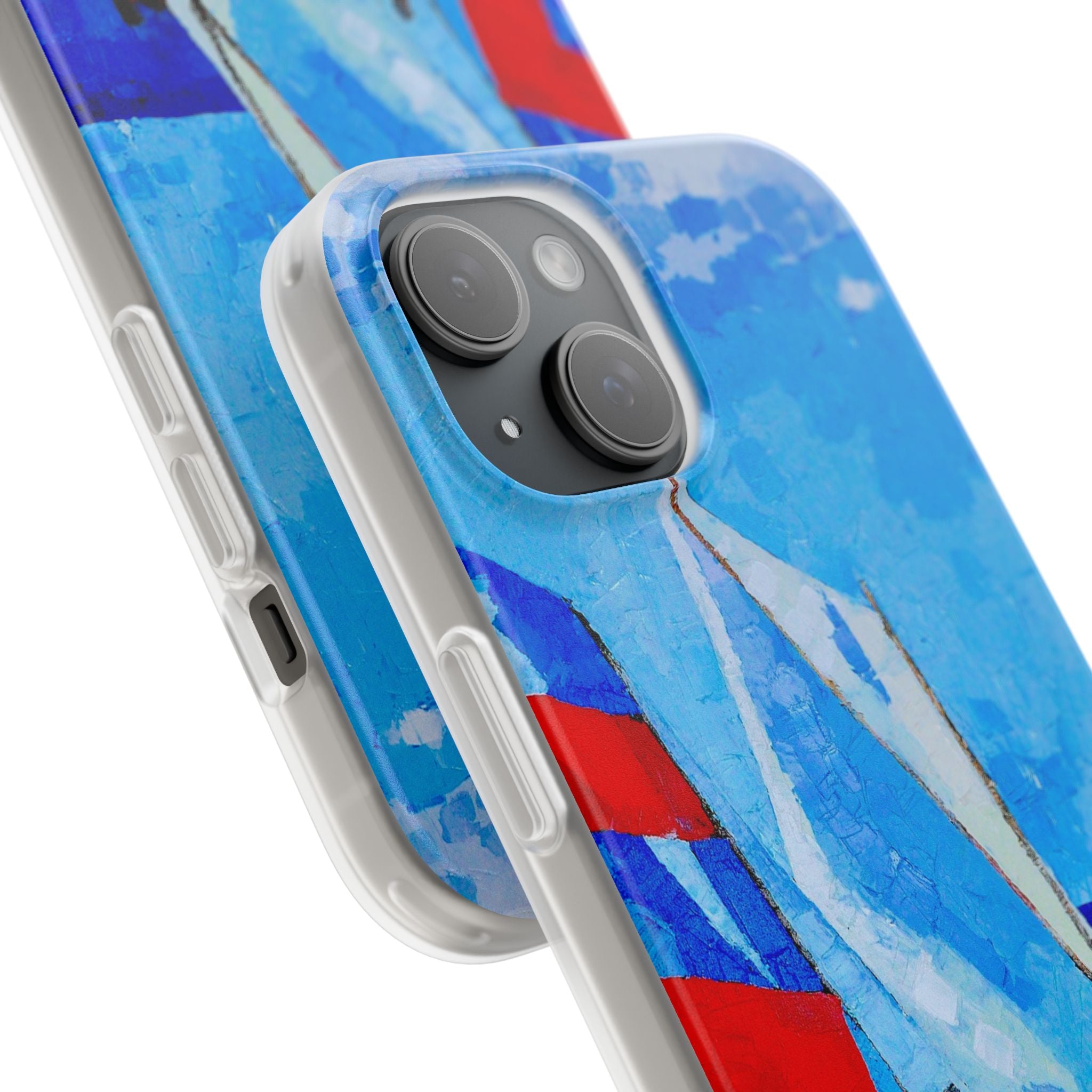 Phone Case Lisa Herrera art print workboat Sailboats   –  Artistic Flexi Case