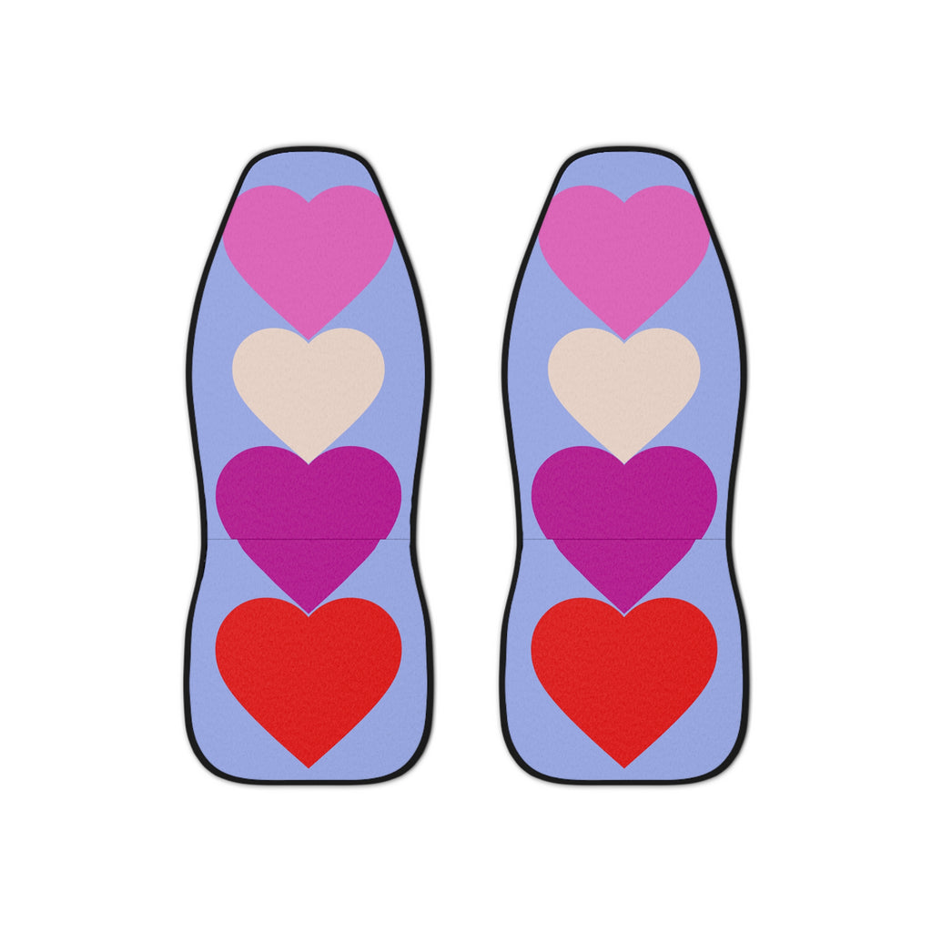 Car Seat Covers — Heart Pattern Colorful Love Seat Protector