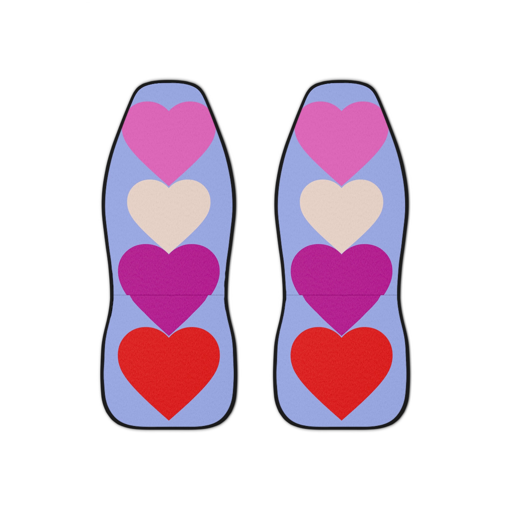 Car Seat Covers — Heart Pattern Colorful Love Seat Protector