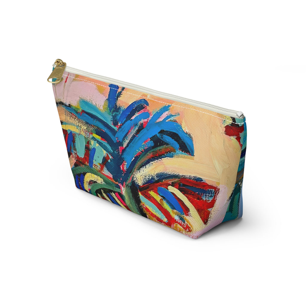 Bag Accessory Pouch Lisa Herrera art print— Colorful Coastal Canvas Makeup Bag