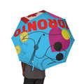 Umbrella Toronto Abstract Art Foldable  – Colorful Semi-Automatic Rain Shield
