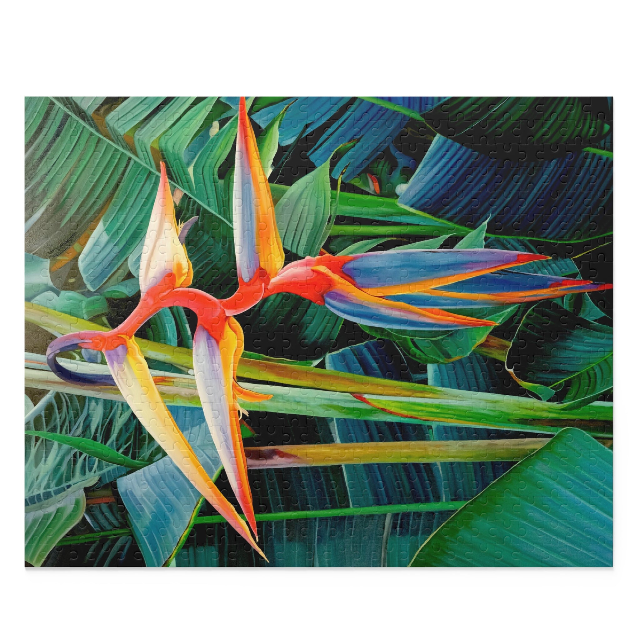 Puzzle Lisa Herrera art Print Halyconia Jigsaw Puzzle — Tropical Floral 120/252/500-Piece