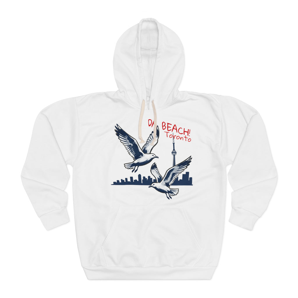 Hoodie Da Beach Seagulls and cn tower drawing Toronto Hoodie –  Pullover