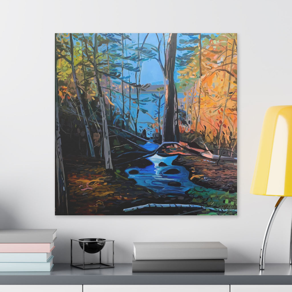 Canvas Print Lisa Herrera Art Northern Forest Stream Canvas