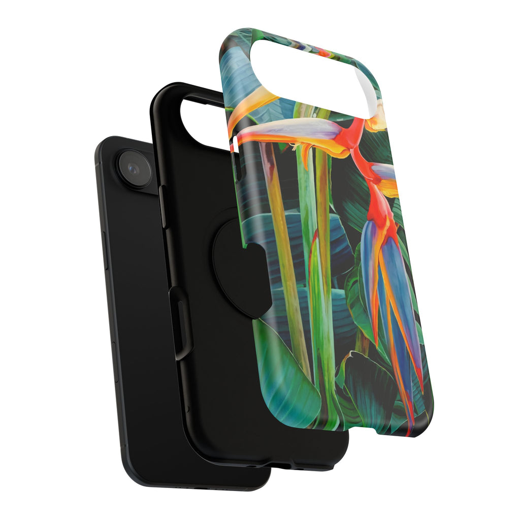 Phone Case Lisa Herrera art print Tropical Bird of Paradise e — Impact-Resistant Floral Design