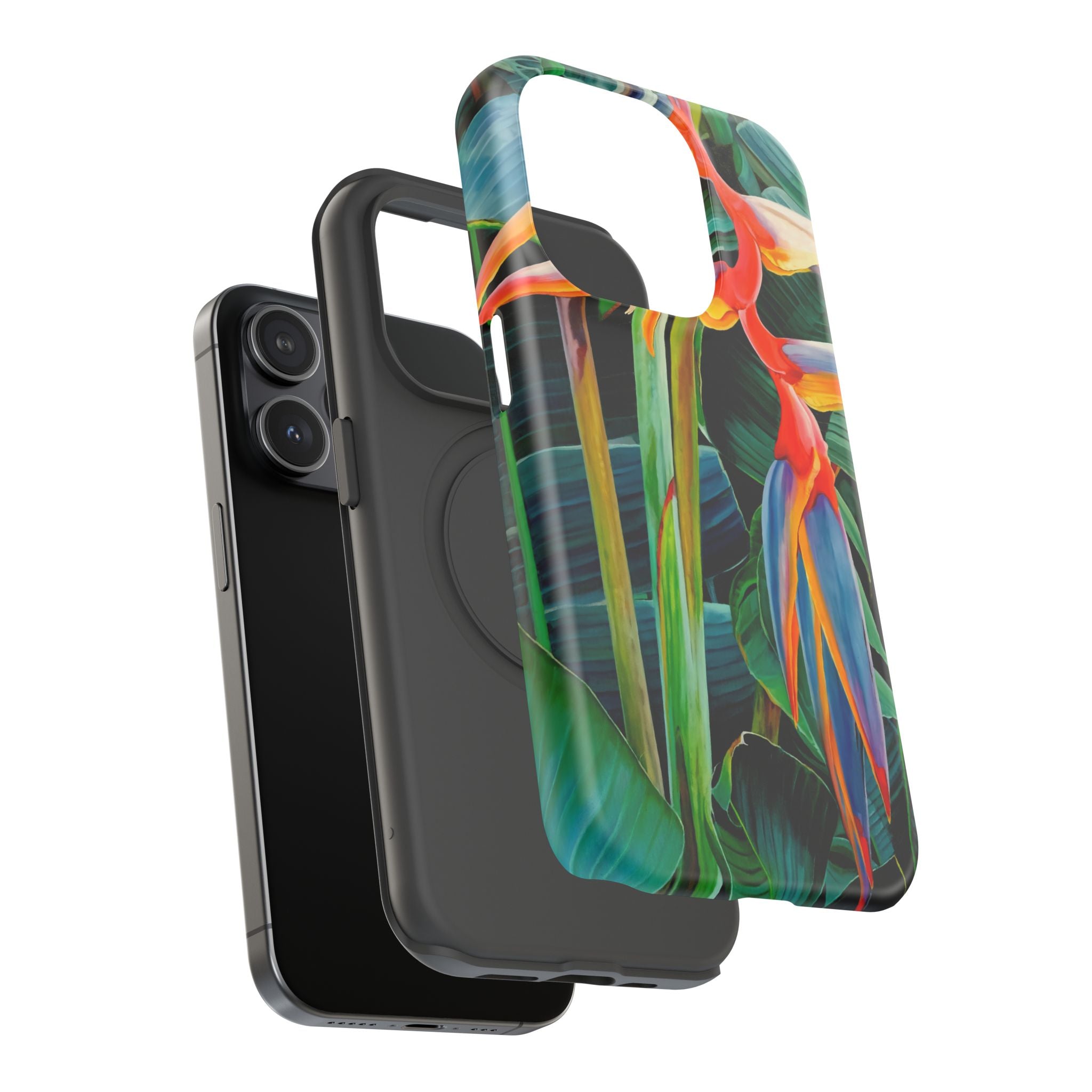 Phone Case Lisa Herrera art print Tropical Bird of Paradise e — Impact-Resistant Floral Design