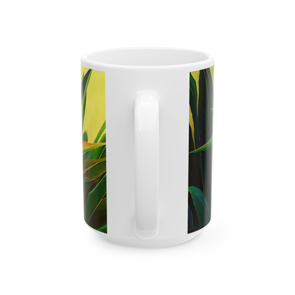 Ceramic Mug Lisa Herrera art print Bird of Paradise Floral  – Tropical Flower Painting Coffee Cup (11oz & 15oz)