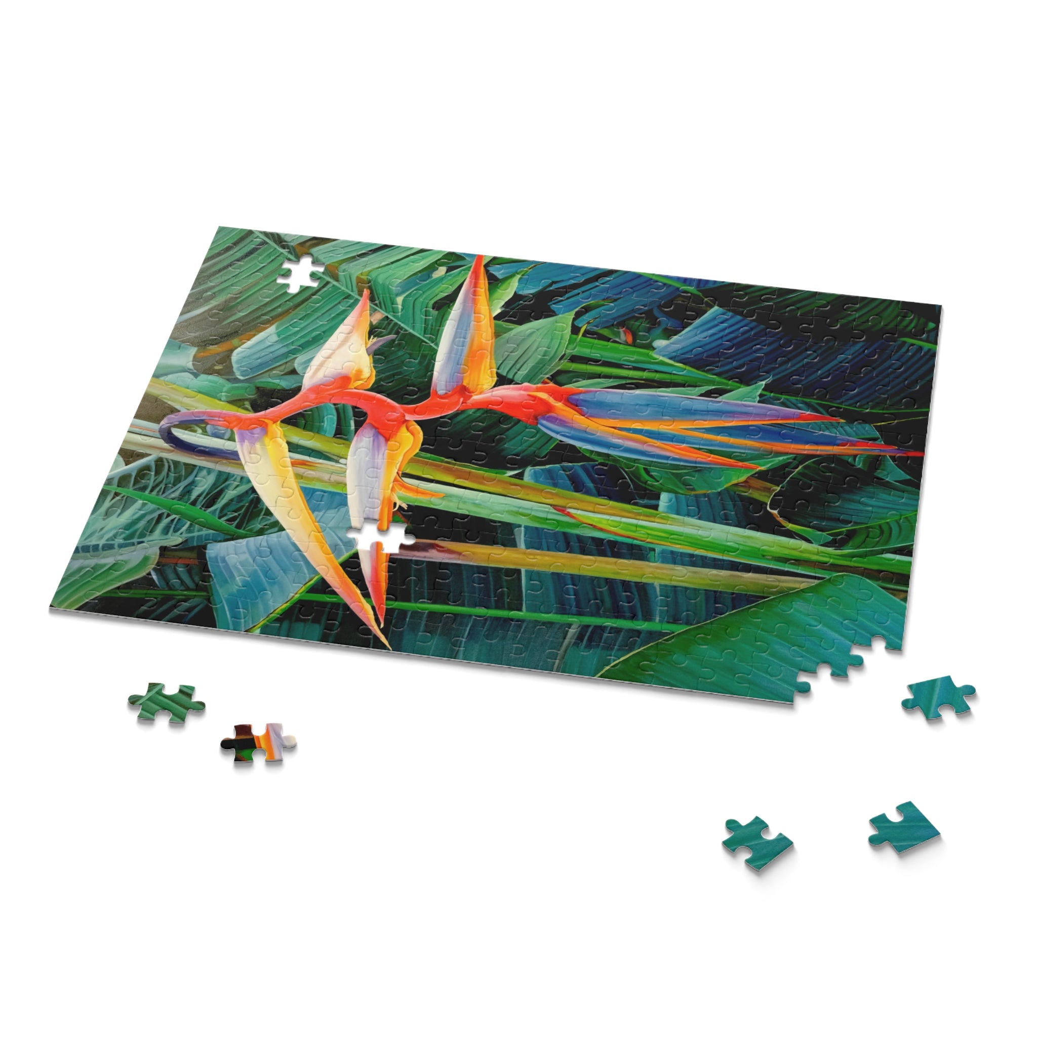 Puzzle Lisa Herrera art Print Halyconia Jigsaw Puzzle — Tropical Floral 120/252/500-Piece