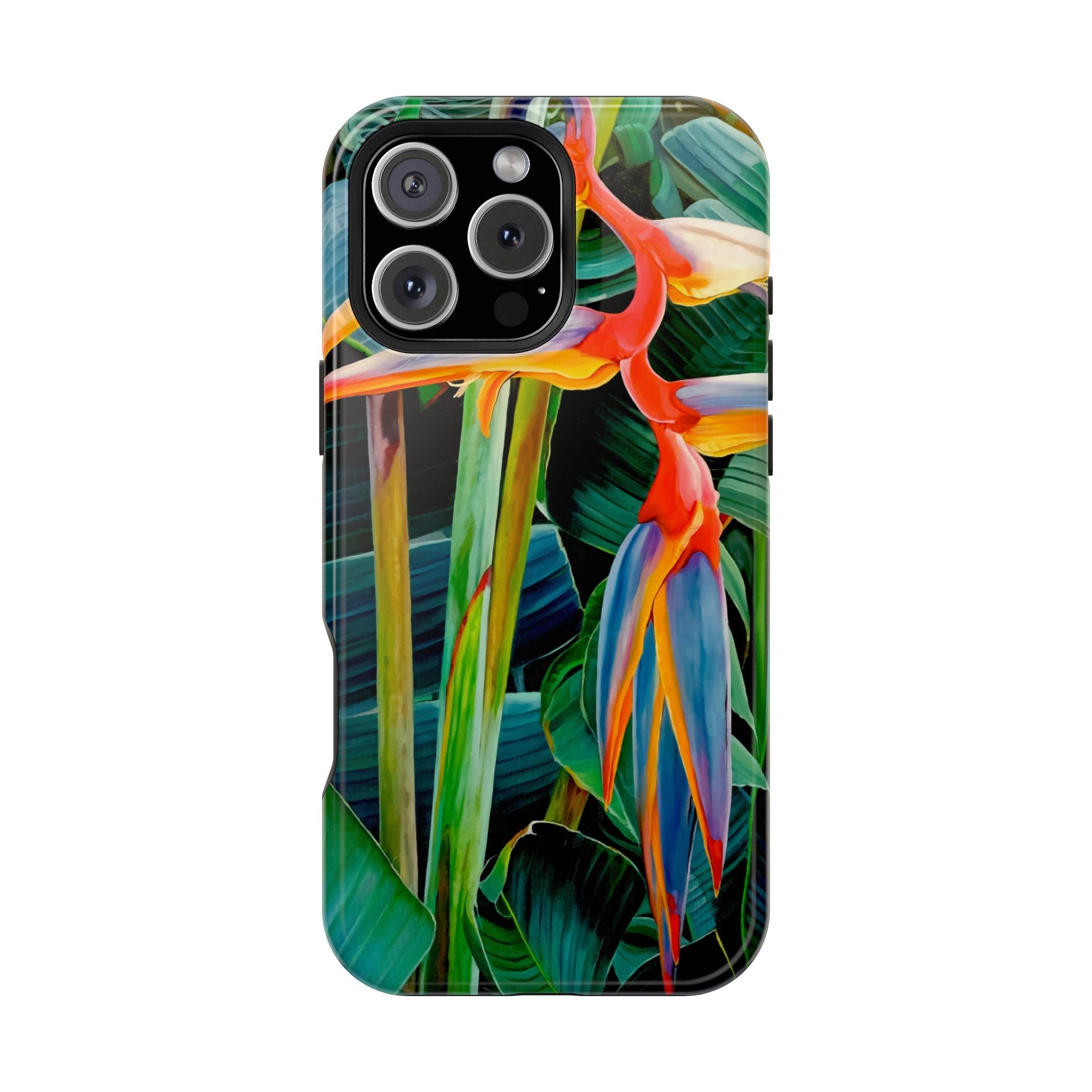Phone Case Lisa Herrera art print Tropical Bird of Paradise e — Impact-Resistant Floral Design