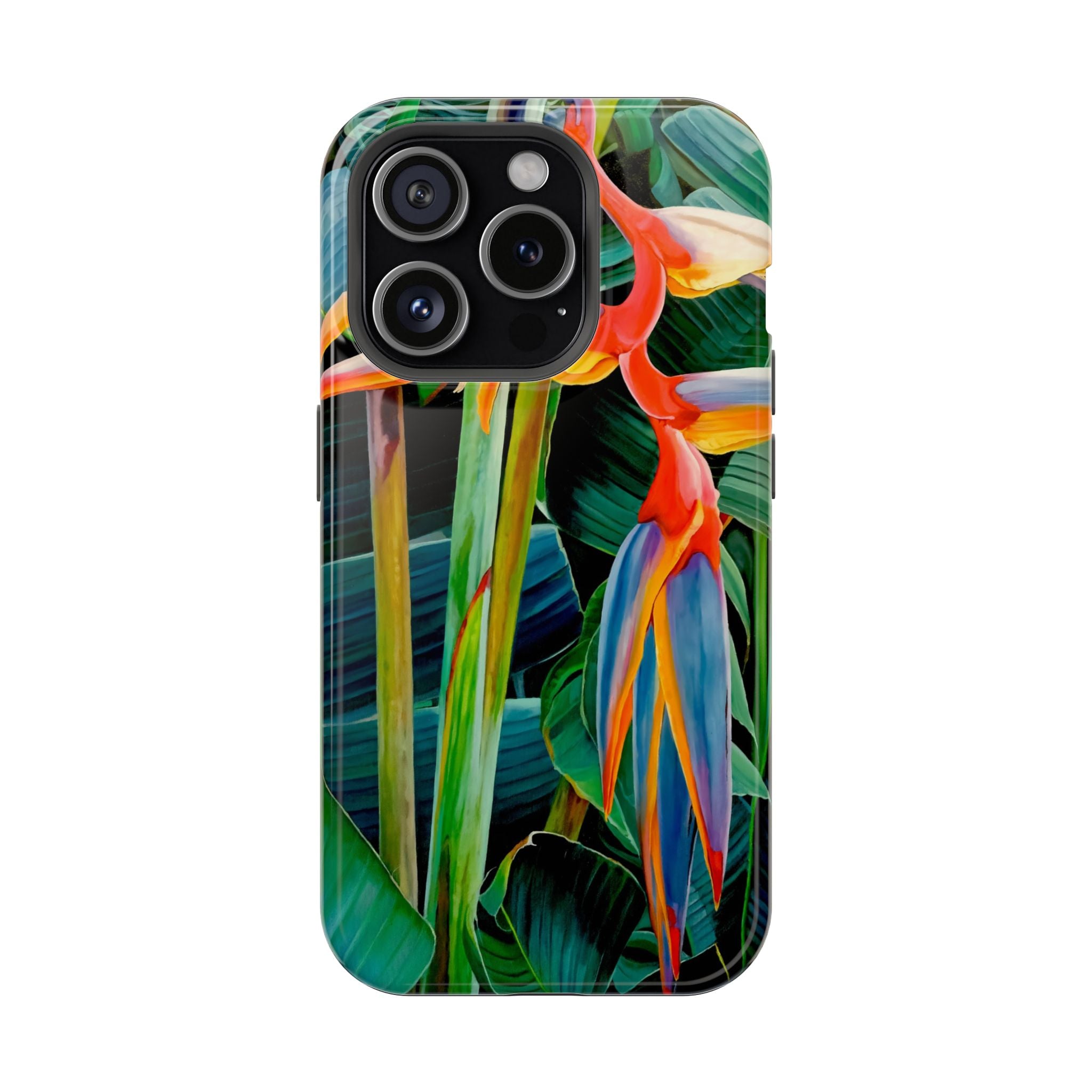 Phone Case Lisa Herrera art print Tropical Bird of Paradise e — Impact-Resistant Floral Design