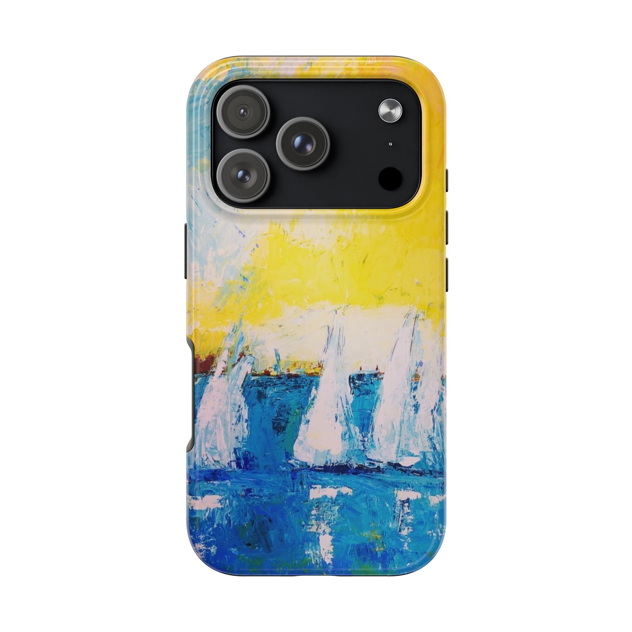Phone Case Sailboat Painting   — Nautical Abstract Art Tough iPhone Case