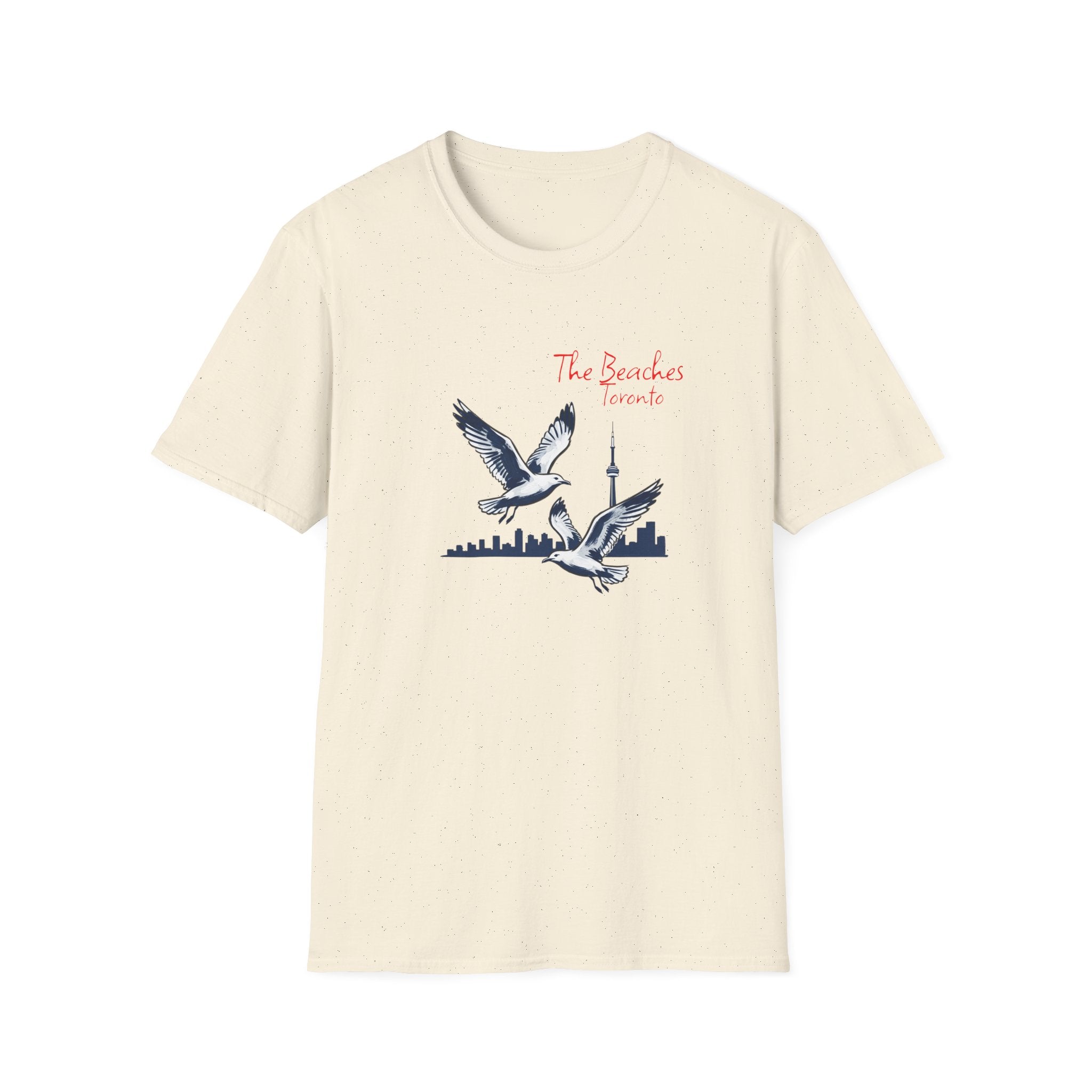 T-Shirt — The Beaches Toronto with Seagulls and cn tower