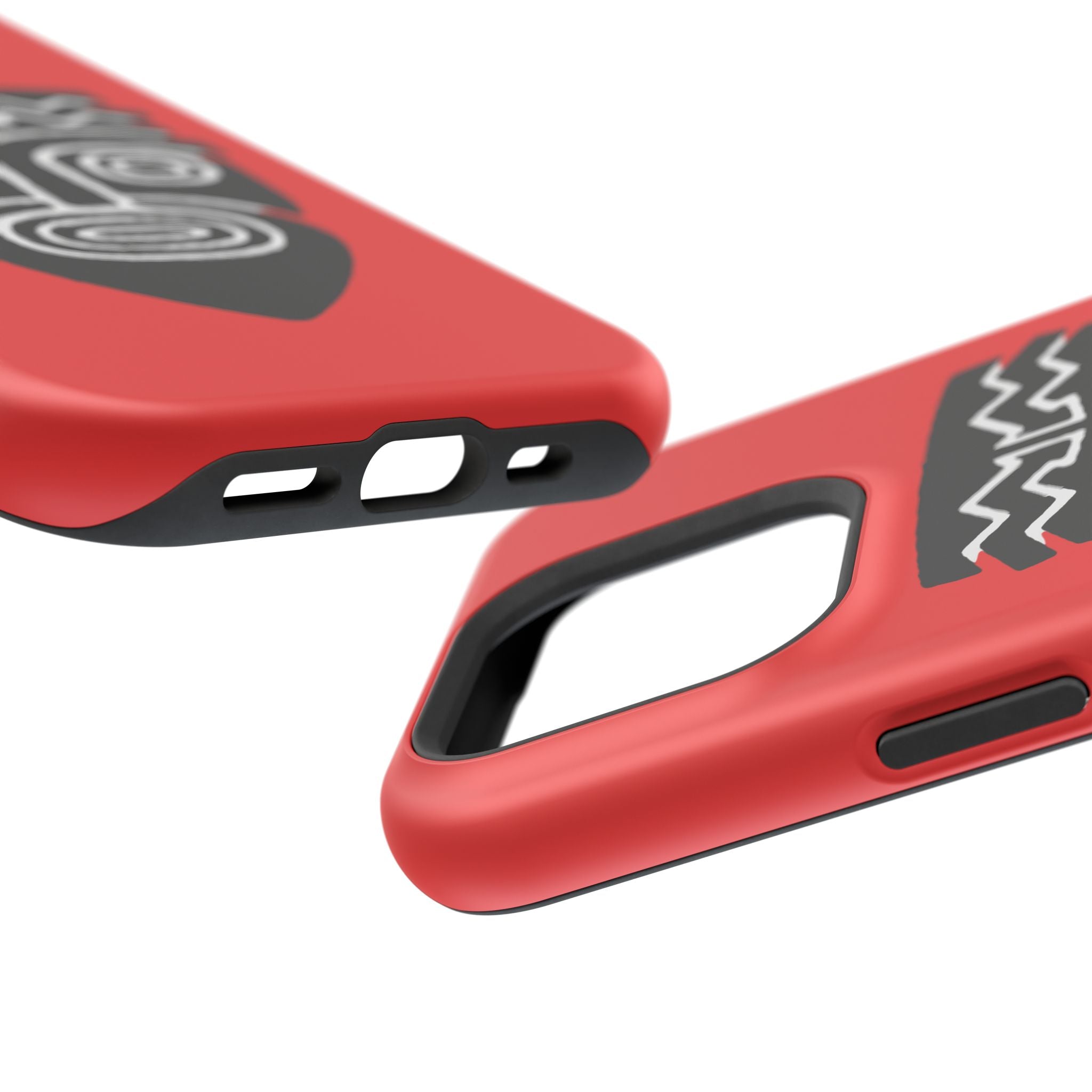 Phone Case Tiki Mask Impact-Resistant Phone Case — Bold Red Protective Cover