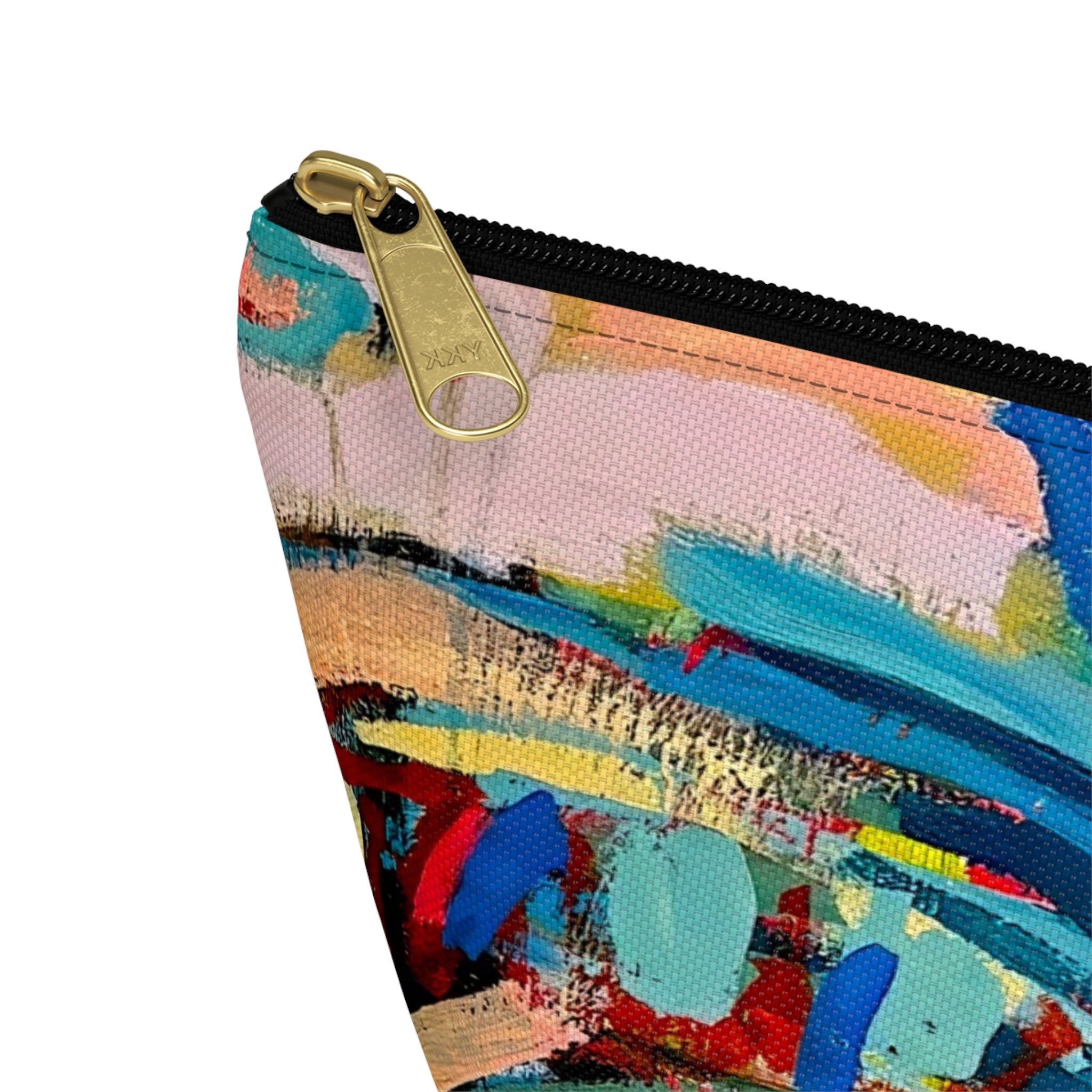 Bag Accessory Pouch Lisa Herrera art print— Colorful Coastal Canvas Makeup Bag