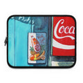 Laptop sleeve Lisa Herrera art Retro Red Spot/Coca-Cola Art Laptop Sleeve — Vintage Soda Sign Design