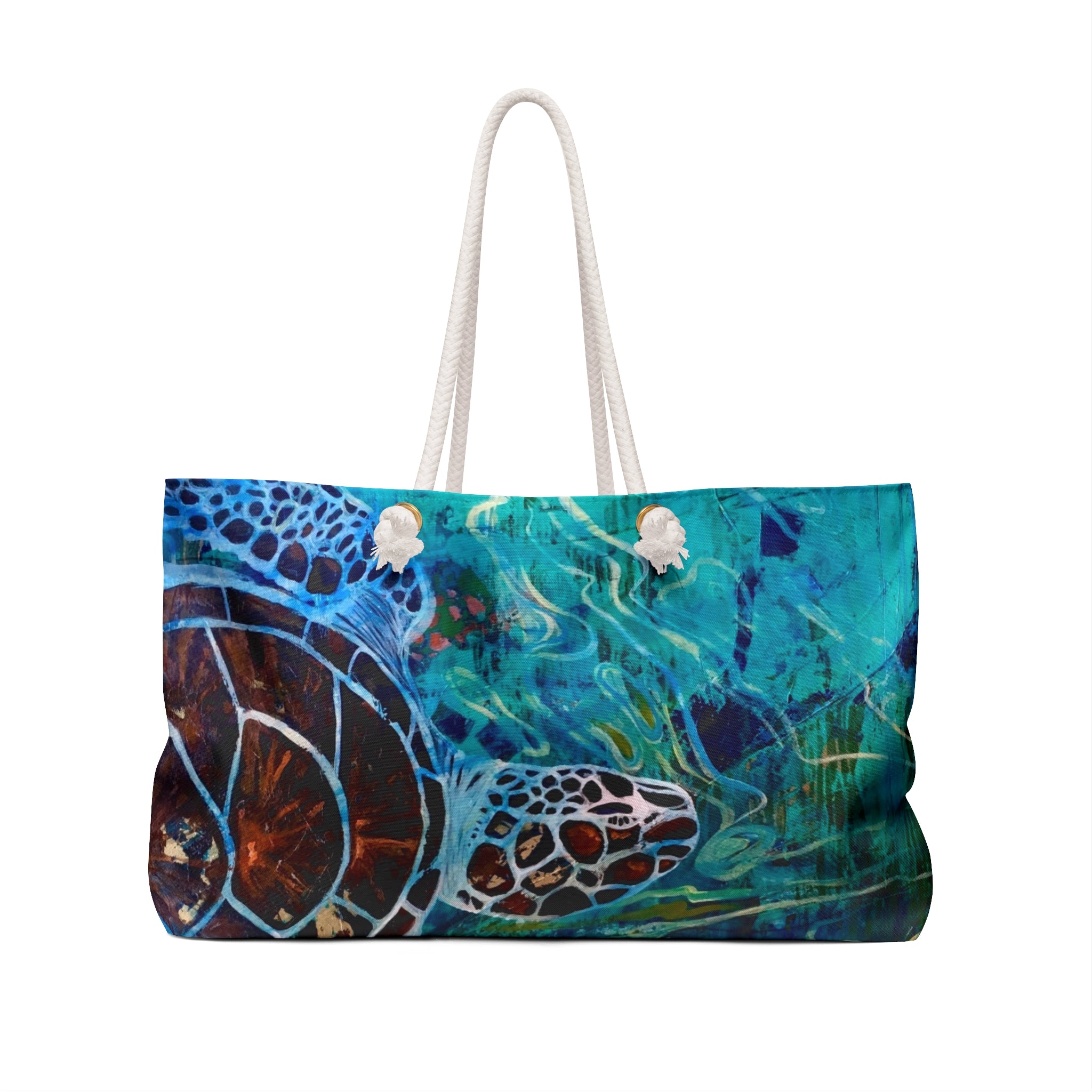 Weekender Bag Lisa Herrera art print Turtle Beach – Vibrant Tropical Travel Tote