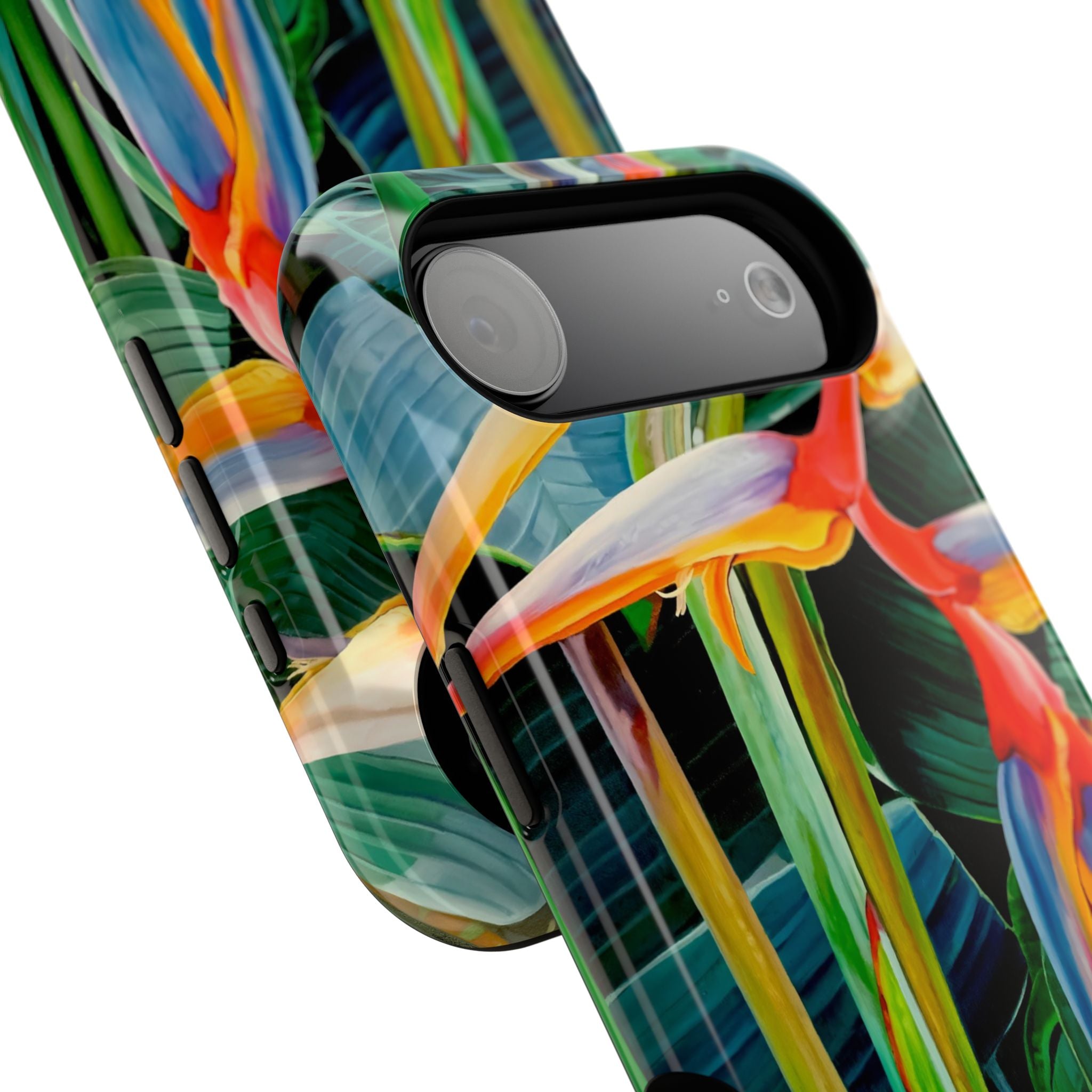 Phone Case Lisa Herrera art print Tropical Bird of Paradise e — Impact-Resistant Floral Design