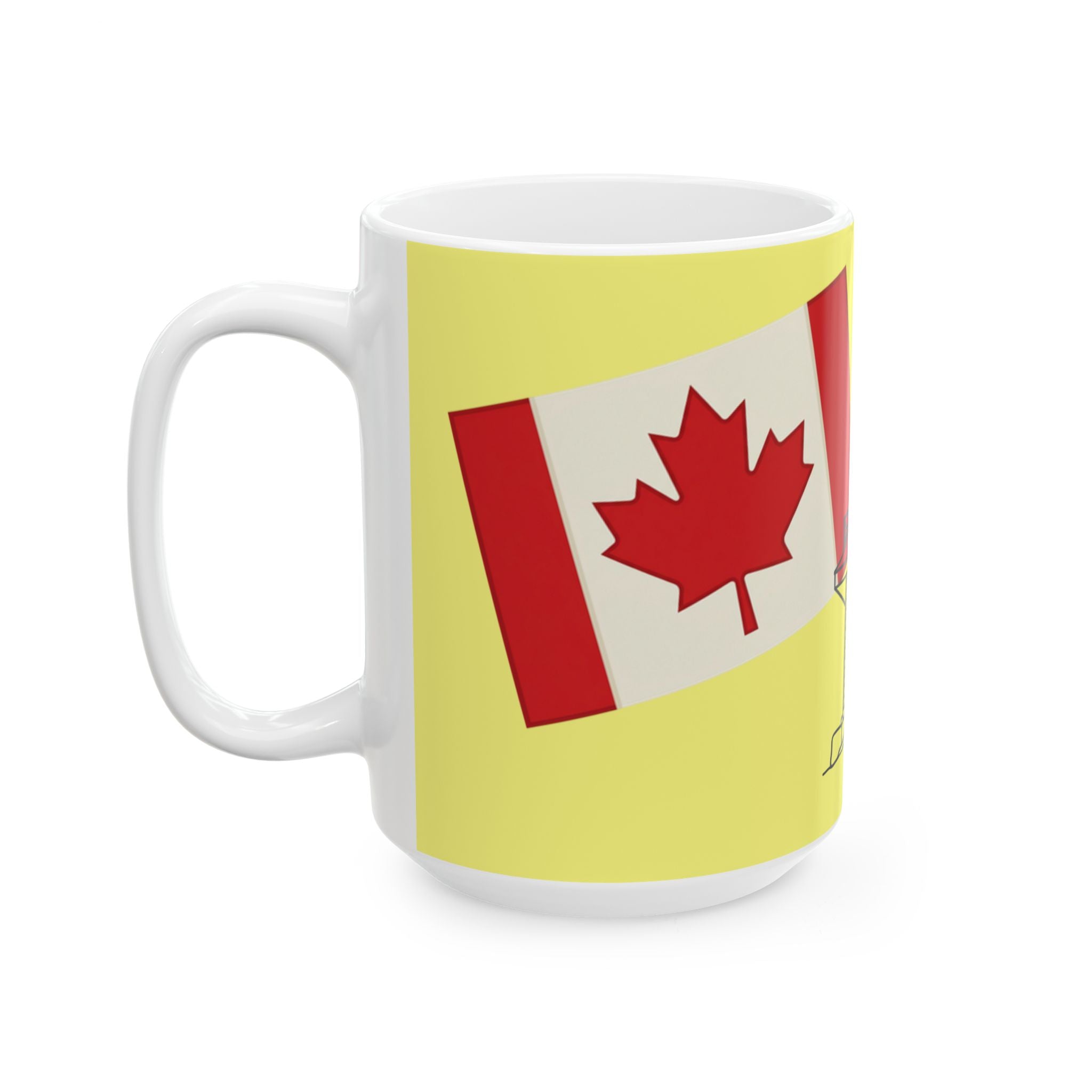Toronto Beaches Ceramic Mug Yellow –  Leuty Stn Coffee Cup (11oz & 15oz)
