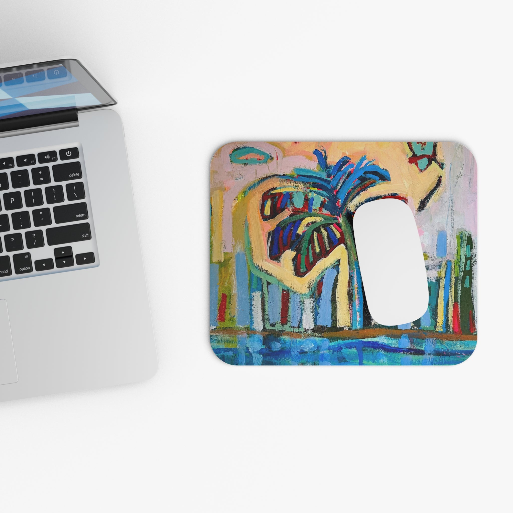 Mouse Pad Lisa Herrera art print Palm — Colorful Tropical Desk Mat