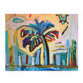 Puzzle Lisa Herrera art print Tropical Palm Abstract Puzzle — Colorful Beach Art Jigsaw (120/252/500-Piece)