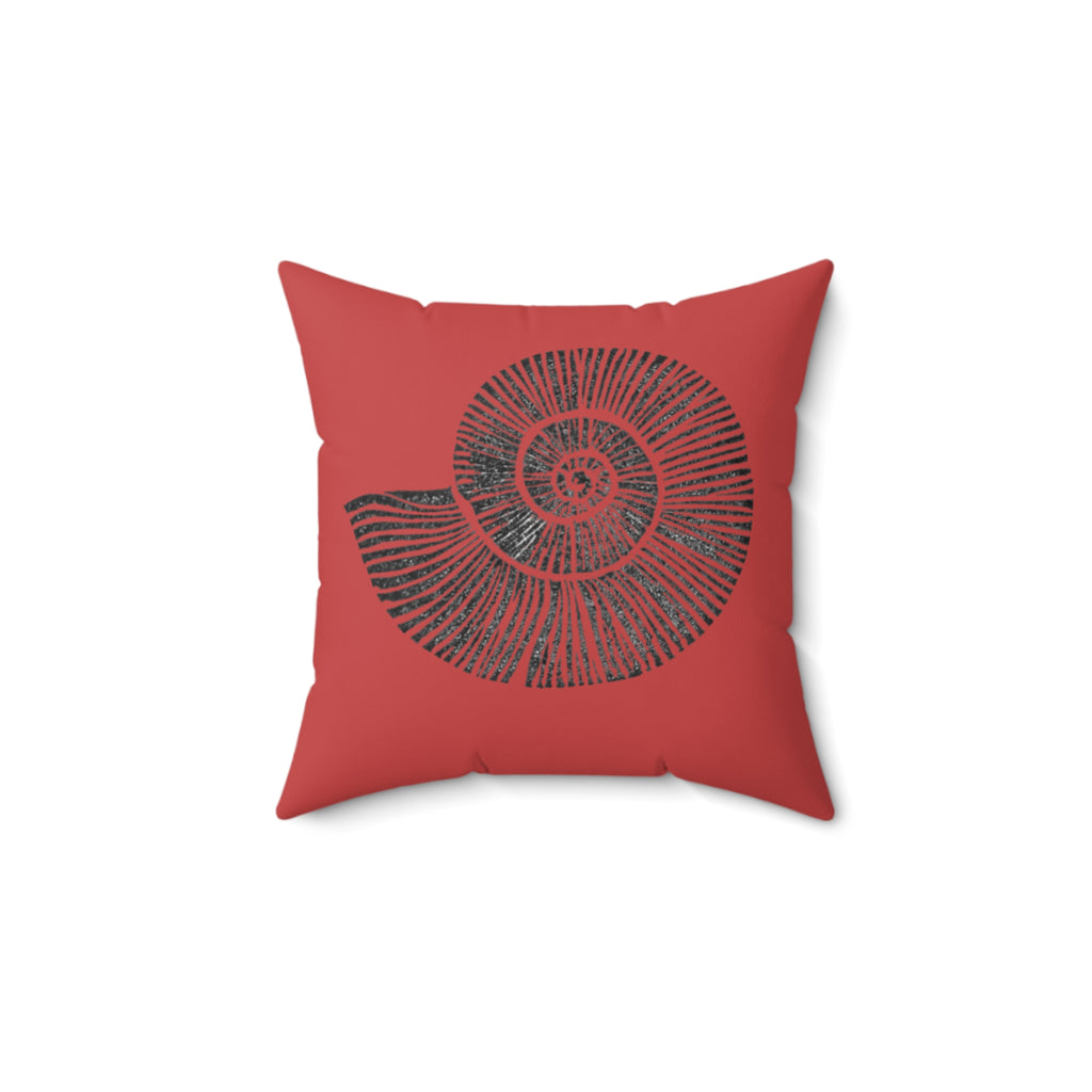 Throw Pillow Nautical Turquoise Shell Throw Pillow — Coastal Beach Décor Accent