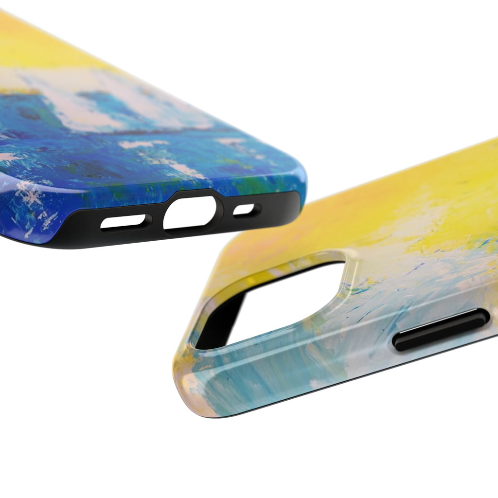 Phone Case Sailboat Painting   — Nautical Abstract Art Tough iPhone Case