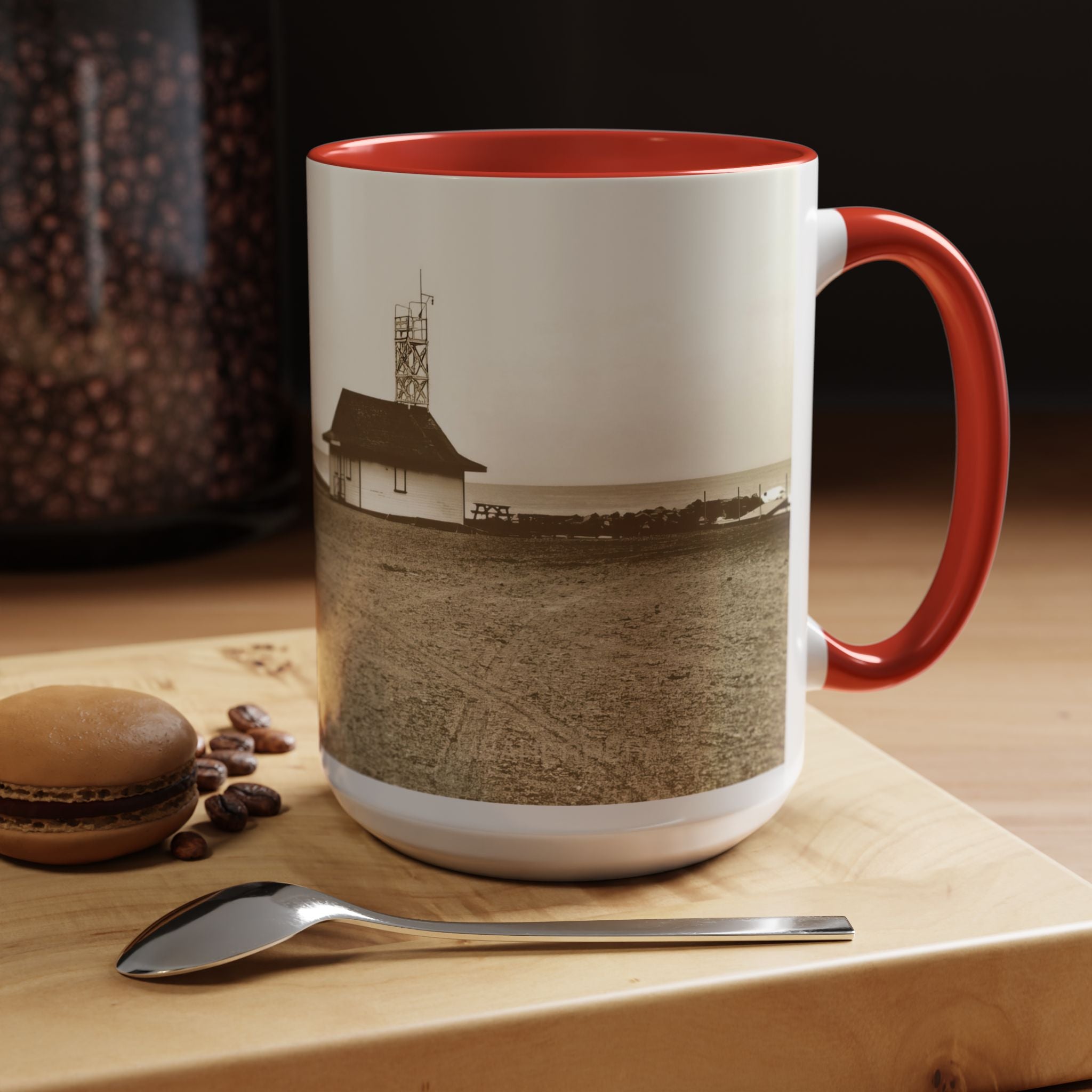 Coffee Mug Sepia photo Leuty stn The Beaches  (11, 15oz)