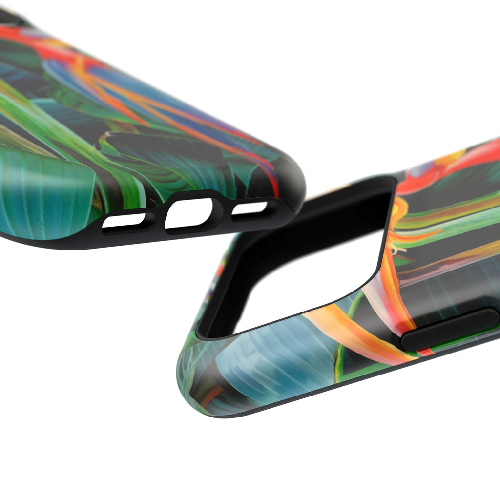 Phone Case Lisa Herrera art print Tropical Bird of Paradise e — Impact-Resistant Floral Design
