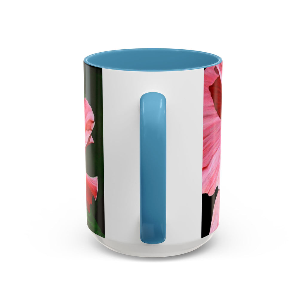 Coffee Mug Pink Hibiscus Painting (11, 15oz)