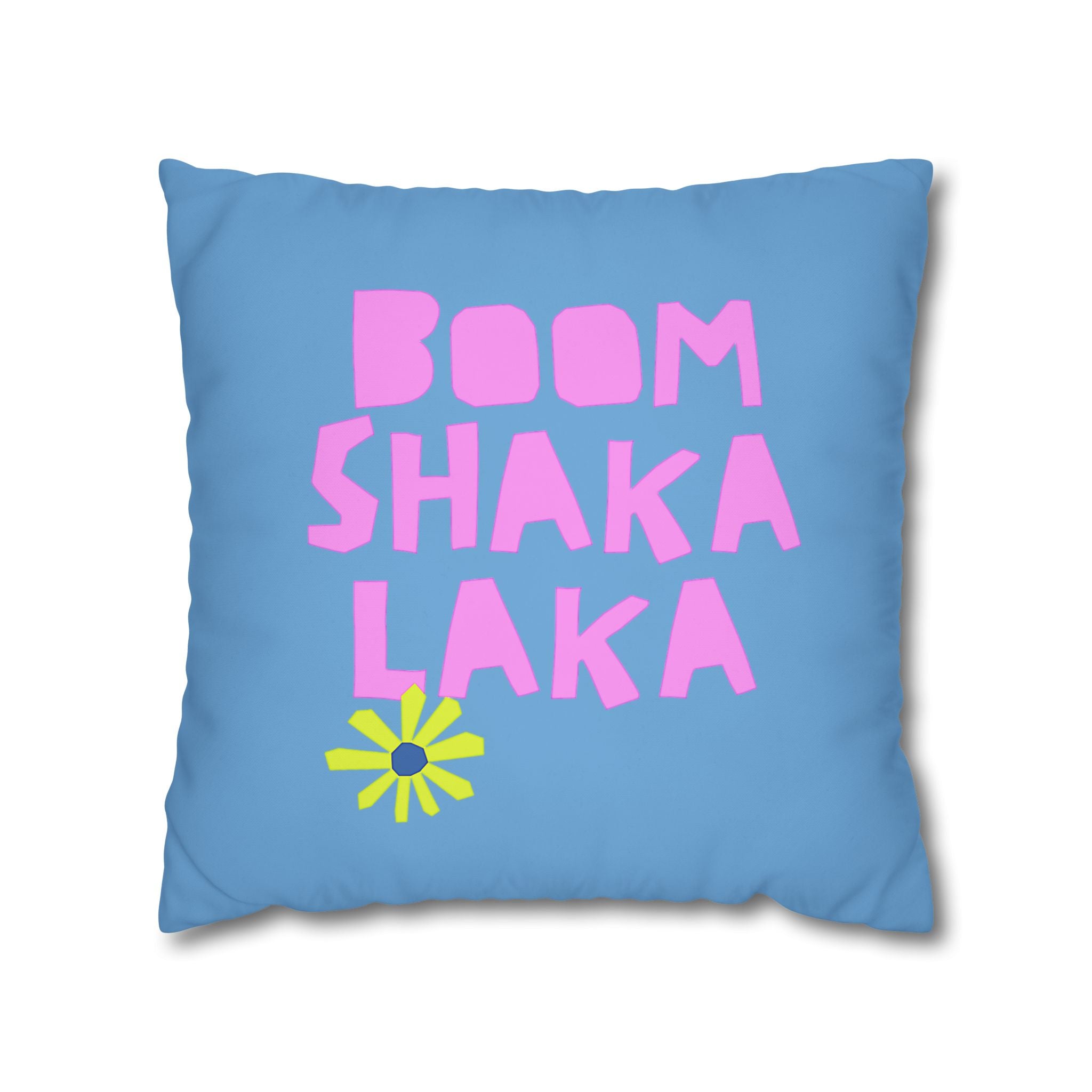 Thow Pillowcase Blue Spiral Decorative Pillowcase — Coastal Sunburst Square Throw Pillow Cover