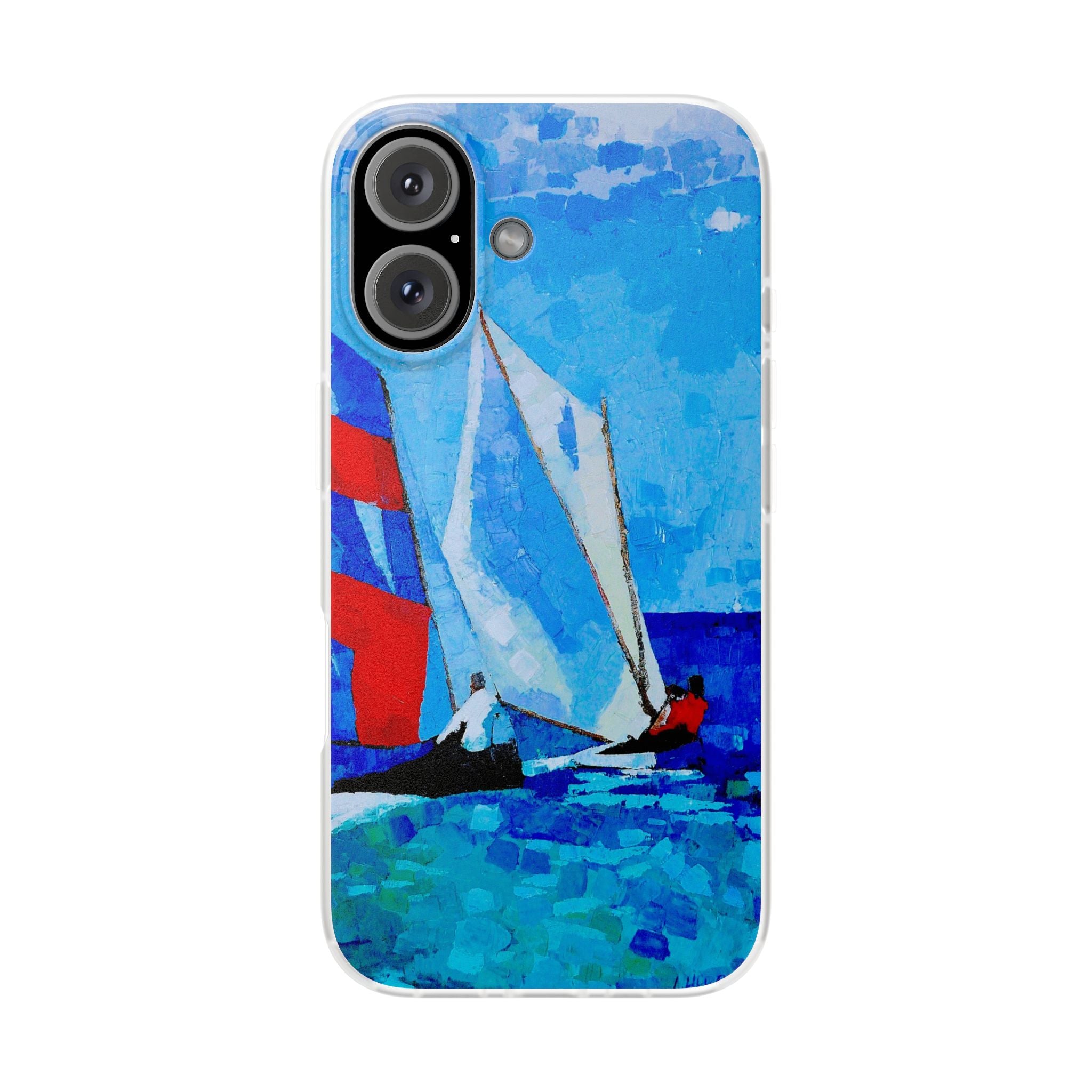 Phone Case Lisa Herrera art print workboat Sailboats   –  Artistic Flexi Case