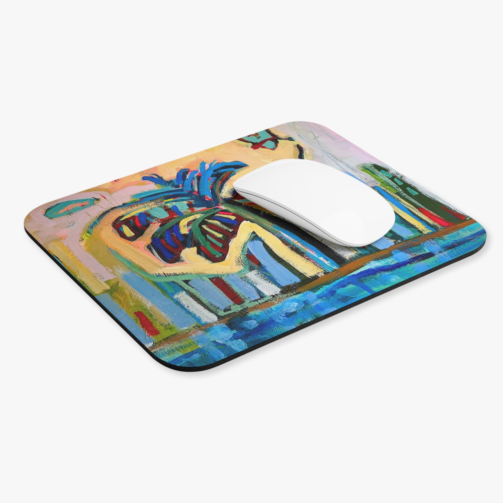 Mouse Pad Lisa Herrera art print Palm — Colorful Tropical Desk Mat