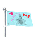 Outdoor Flag - The Beaches Leuty Stn with Canada flag