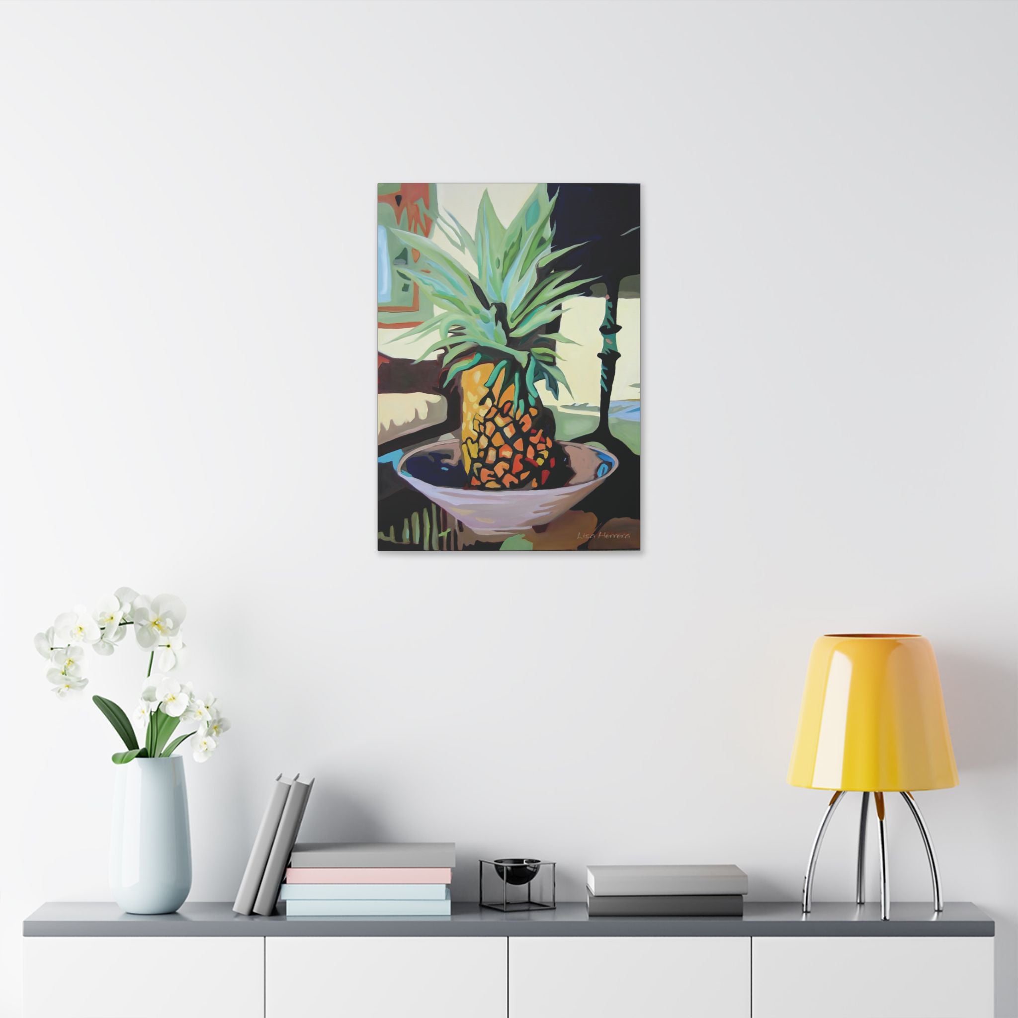 Canvas Print Lisa Herrera Art Pineapple Still Life — Tropical  Wall Art