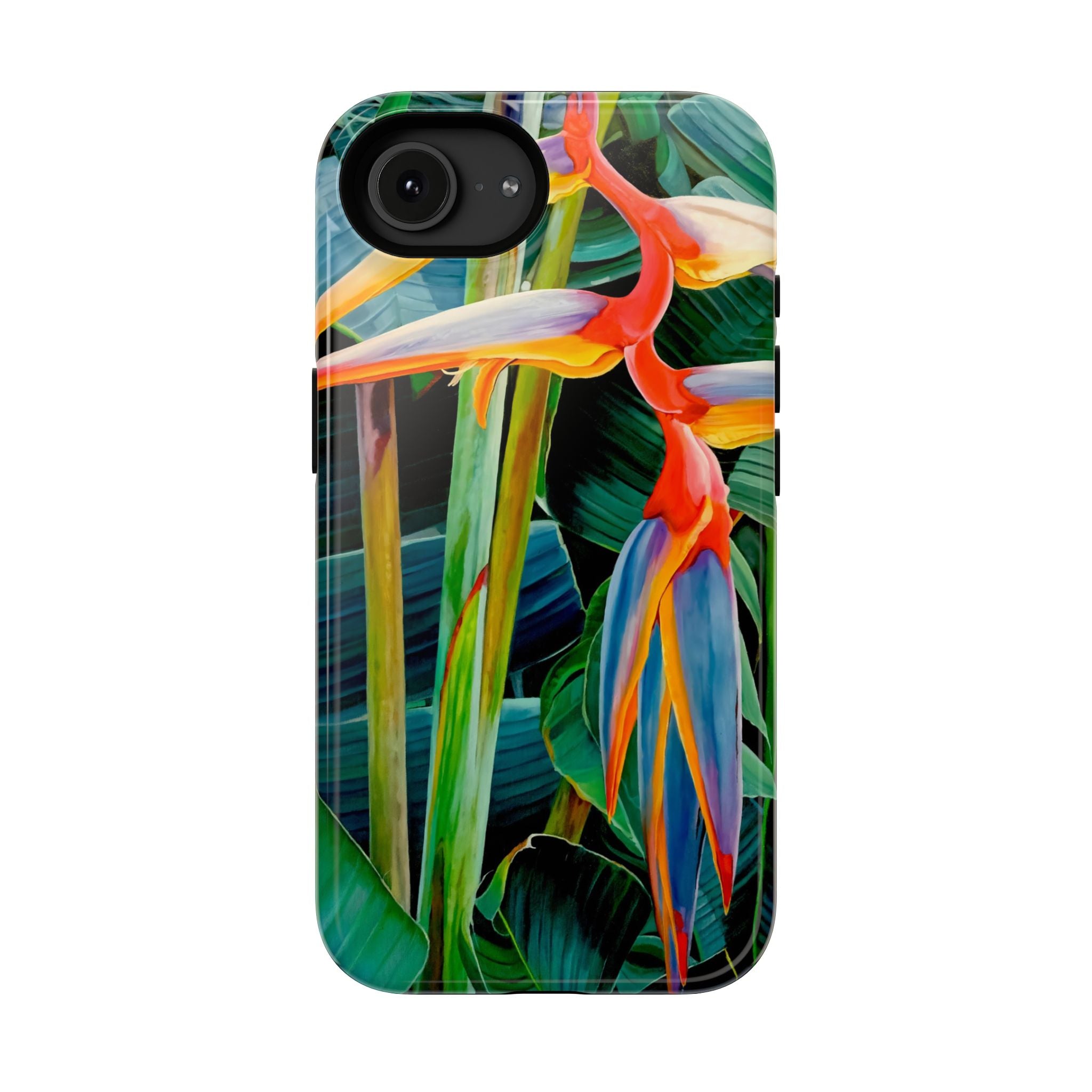 Phone Case Lisa Herrera art print Tropical Bird of Paradise e — Impact-Resistant Floral Design