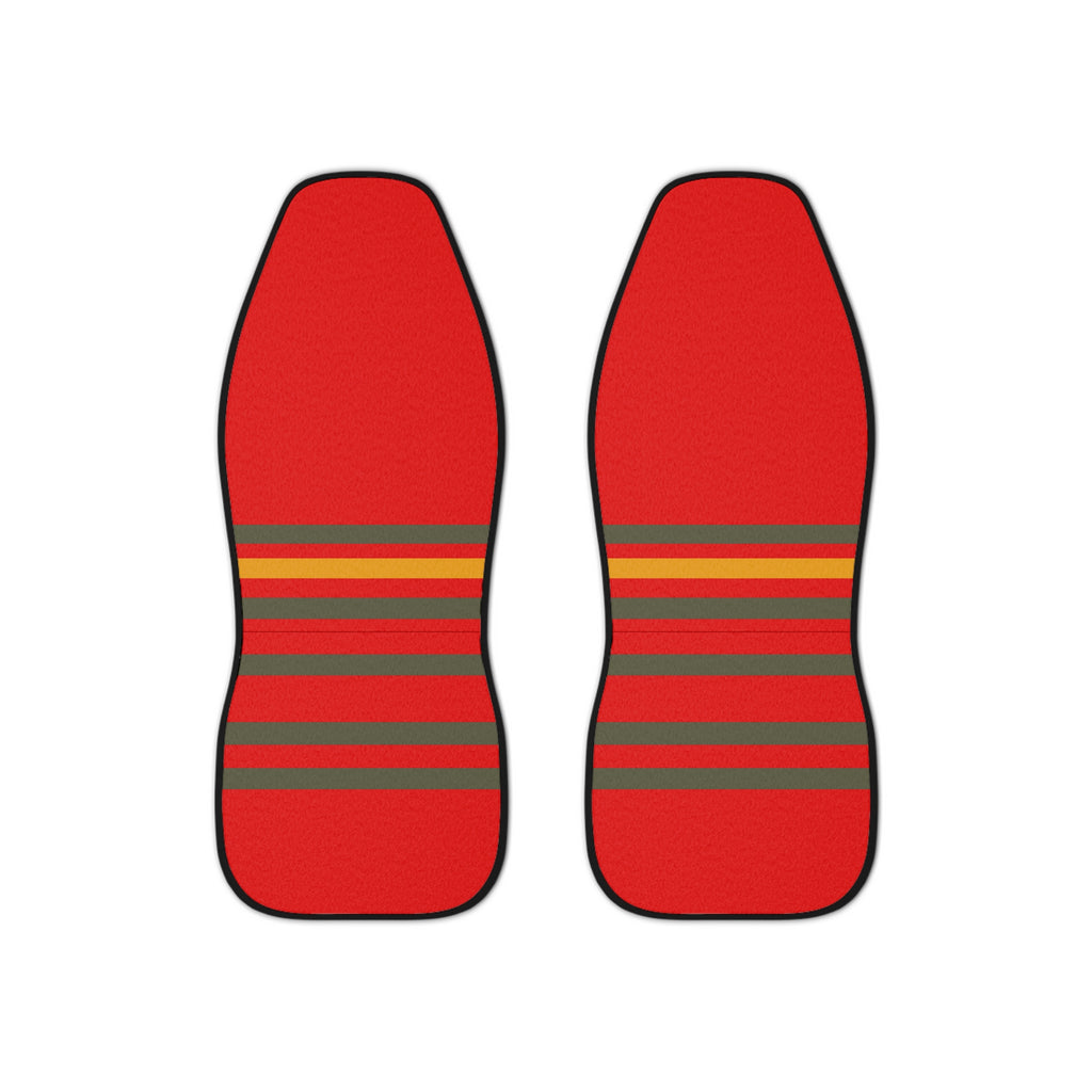 Car Seat Covers — Retro Racing Red Stripe Auto Seat Protector
