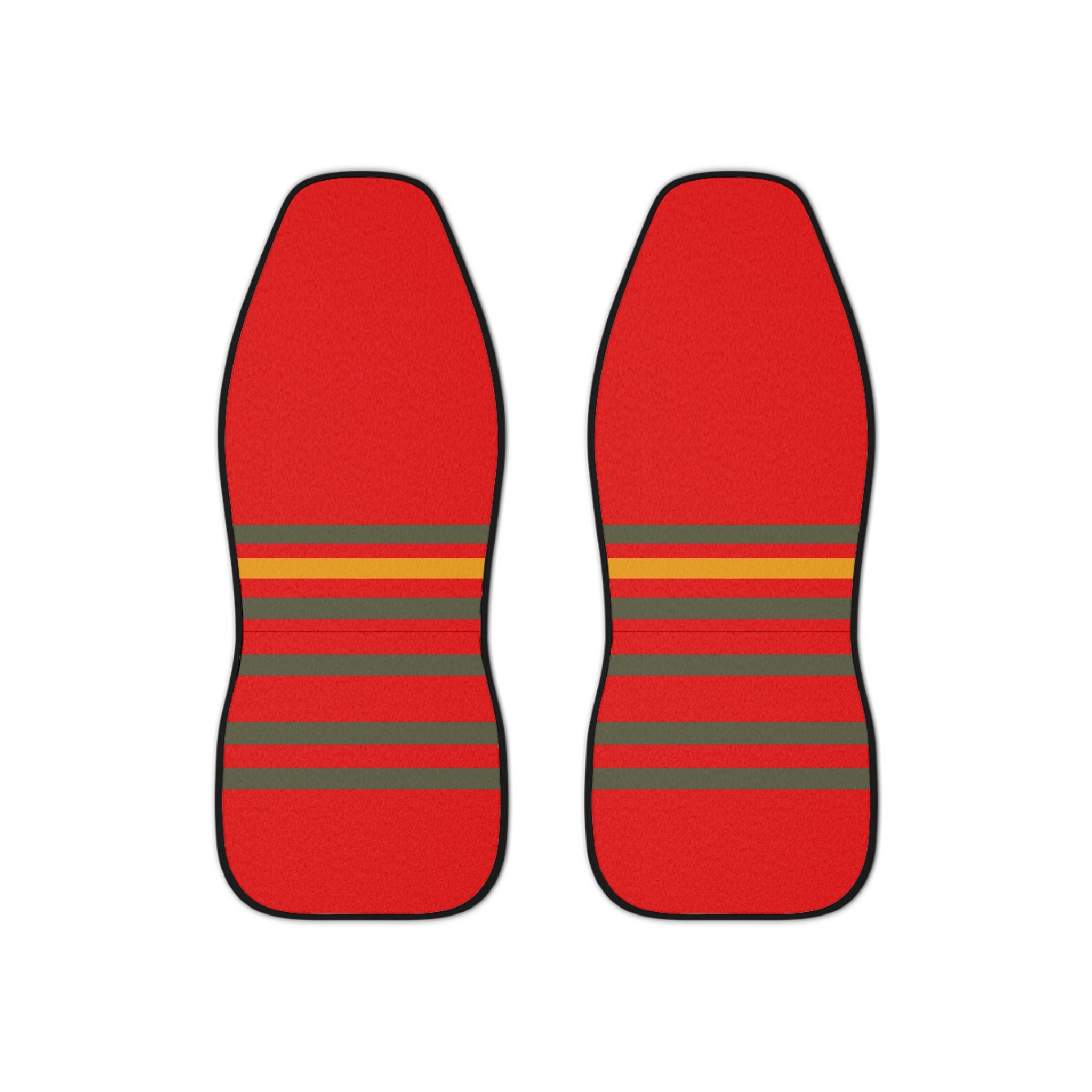 Car Seat Covers — Retro Racing Red Stripe Auto Seat Protector