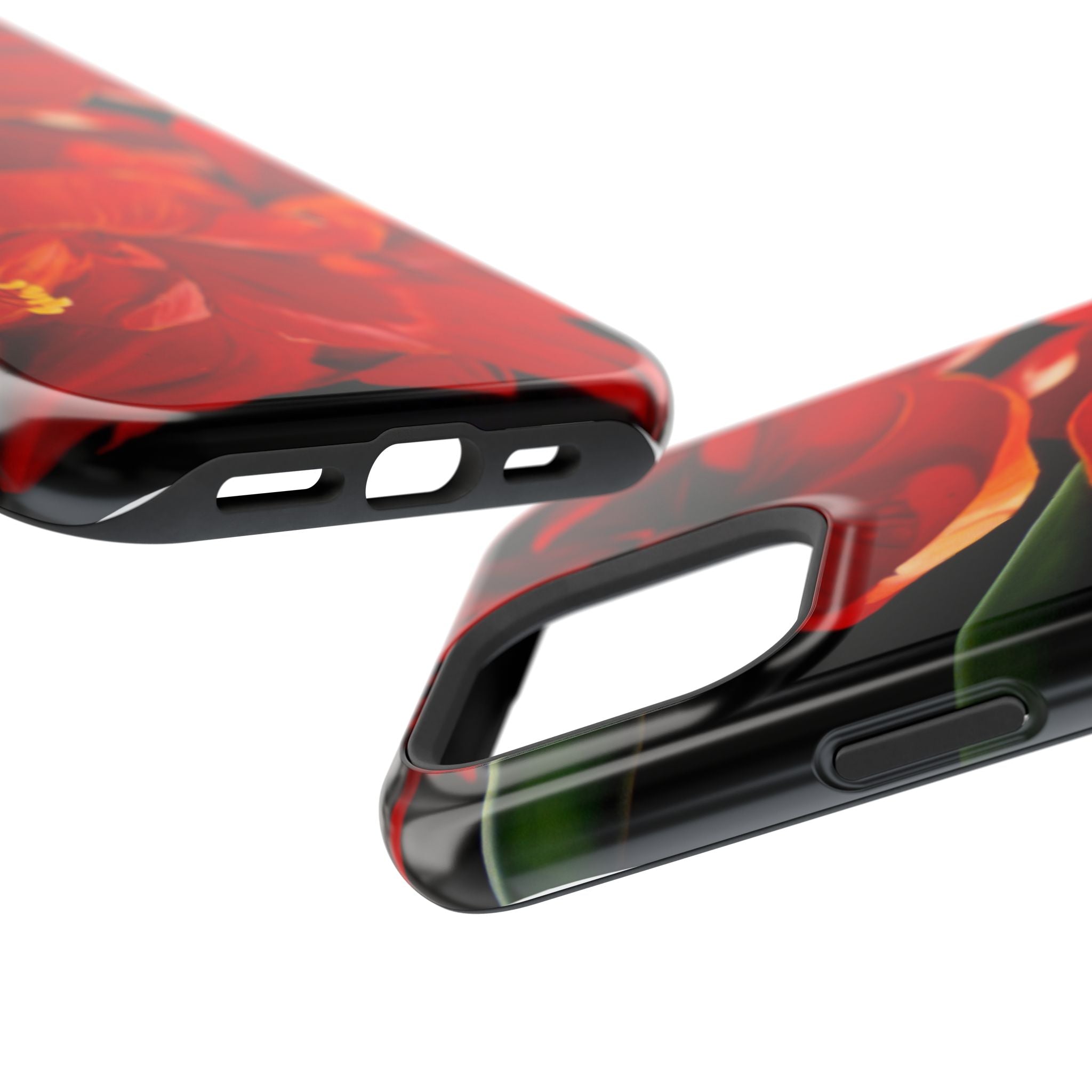 Phone case Lisa Herrera art print Red Amaryllis Floral Impact-Resistant Phone Case