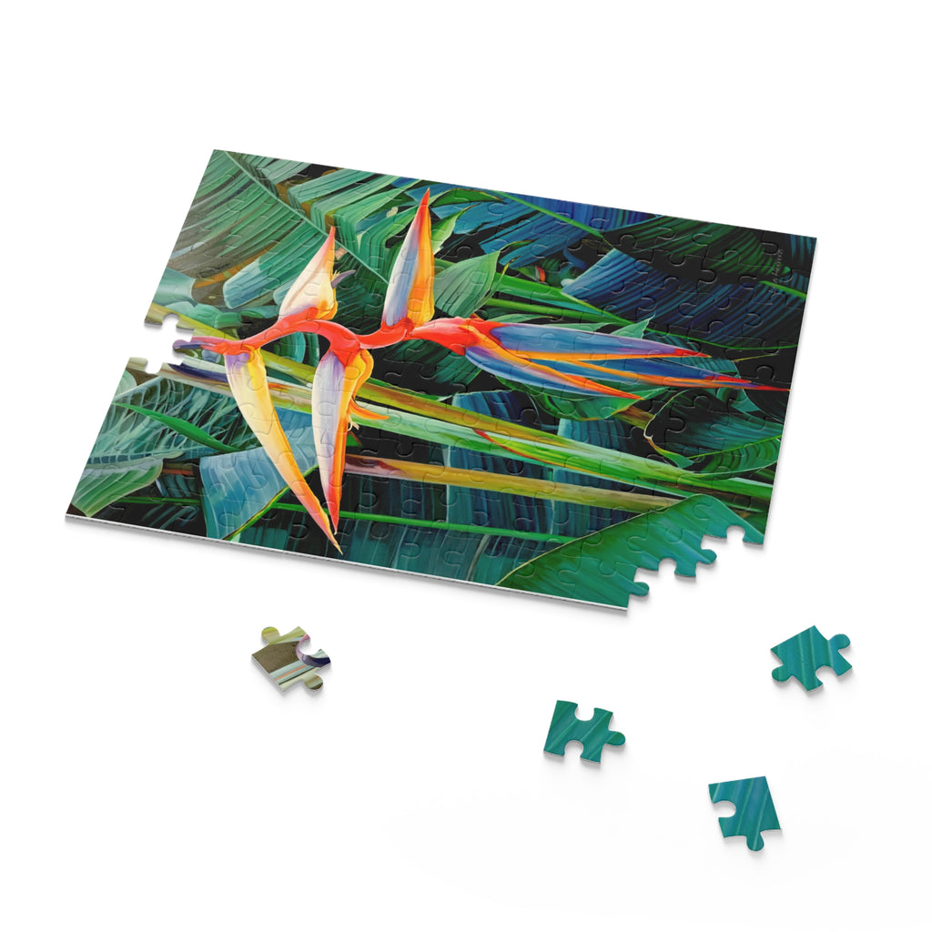 Puzzle Halyconia Jigsaw Puzzle — Tropical Floral 120/252/500-Piece