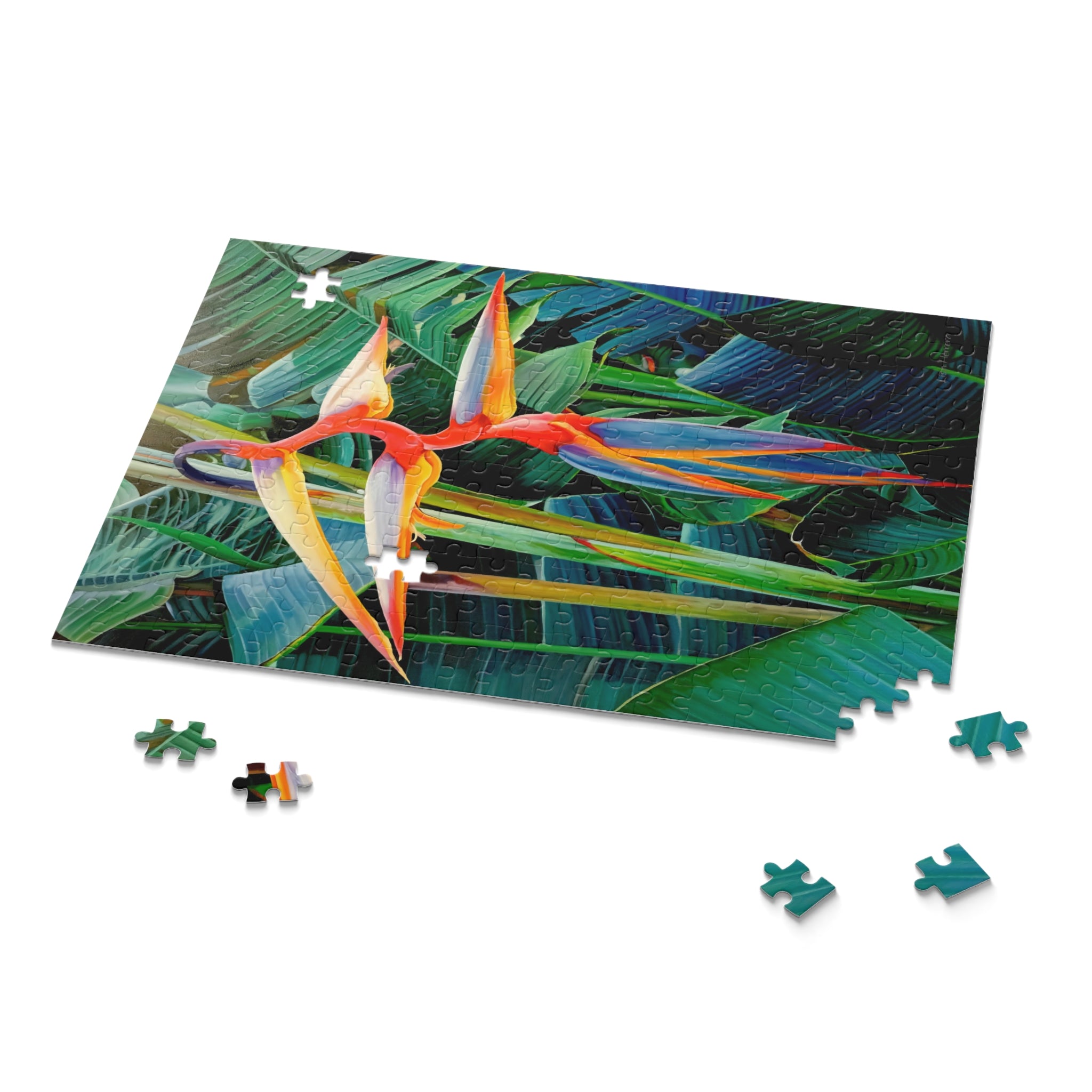 Puzzle Halyconia Jigsaw Puzzle — Tropical Floral 120/252/500-Piece