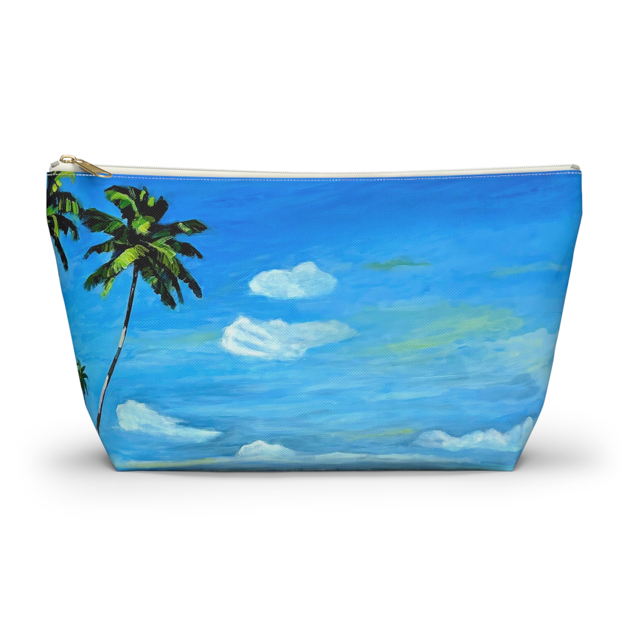 Accesory Pouch Lisa Herrera Art Tropical Beach — Palm Tree Cosmetic Bag